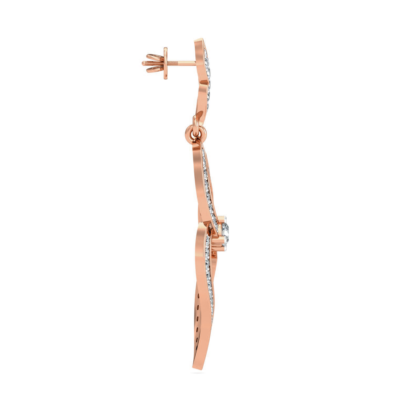 Women Long Earrings 3dm stl 3mf obj glb gltf render details 3D print model_7