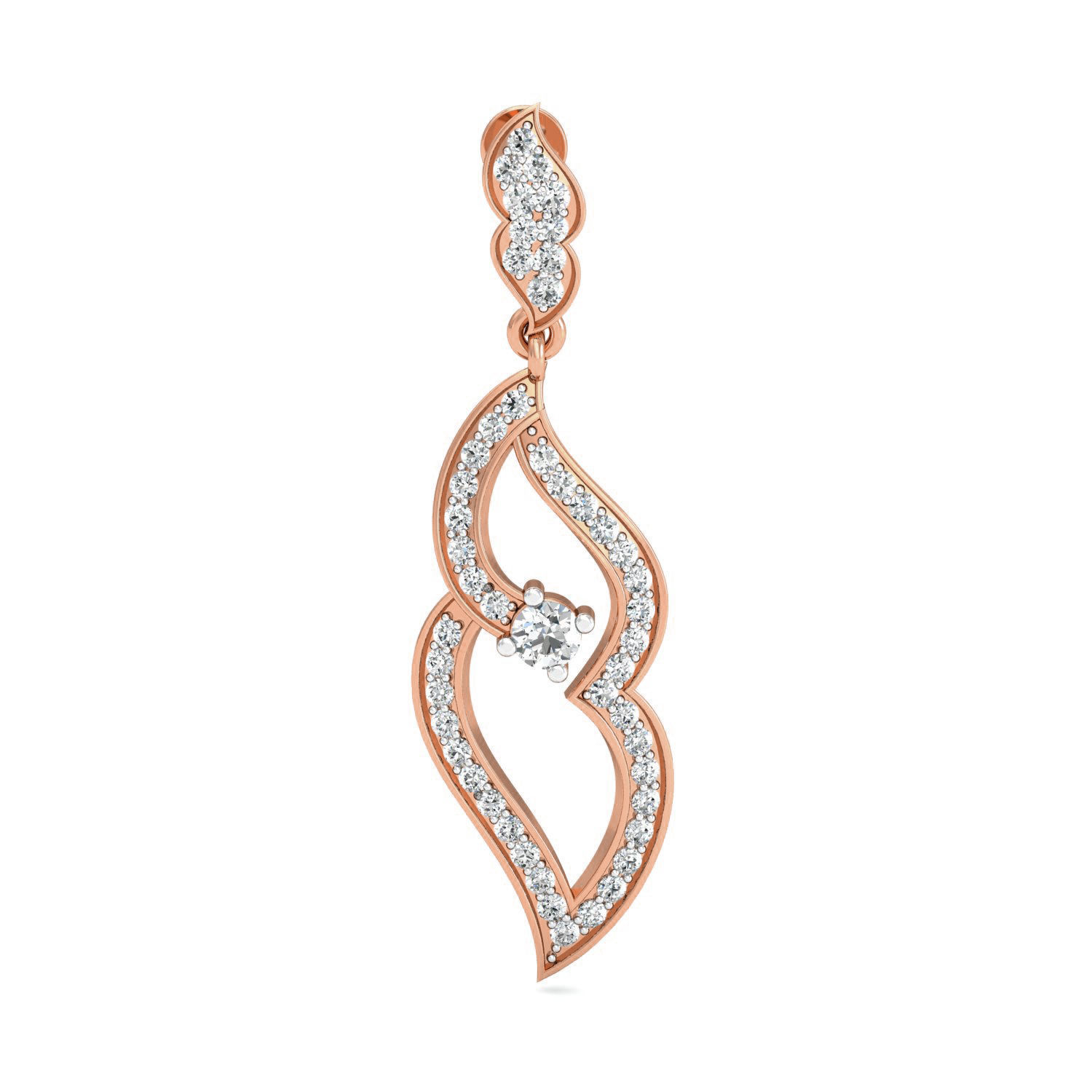 Women Long Earrings 3dm stl 3mf obj glb gltf render details 3D print model_5