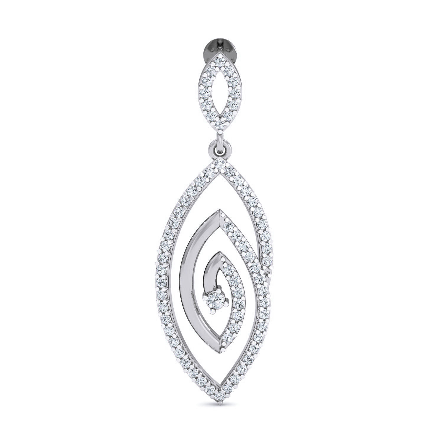 Women Long Earrings 3dm stl 3mf obj glb gltf render details 3D print model_5