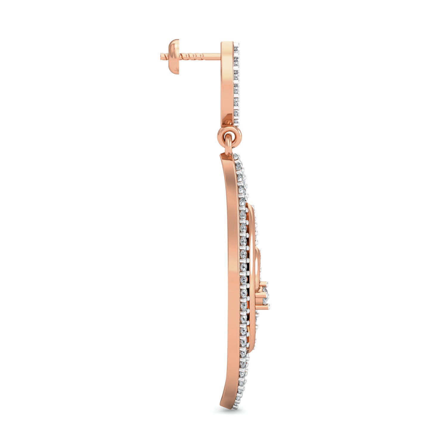 Women Long Earrings 3dm stl 3mf obj glb gltf render details 3D print model_8