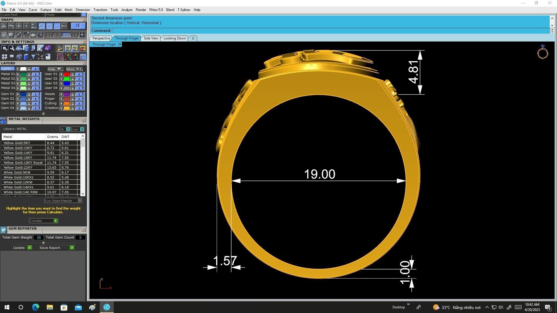 24k chinese dragon texture men ring 4983 3D print model_6