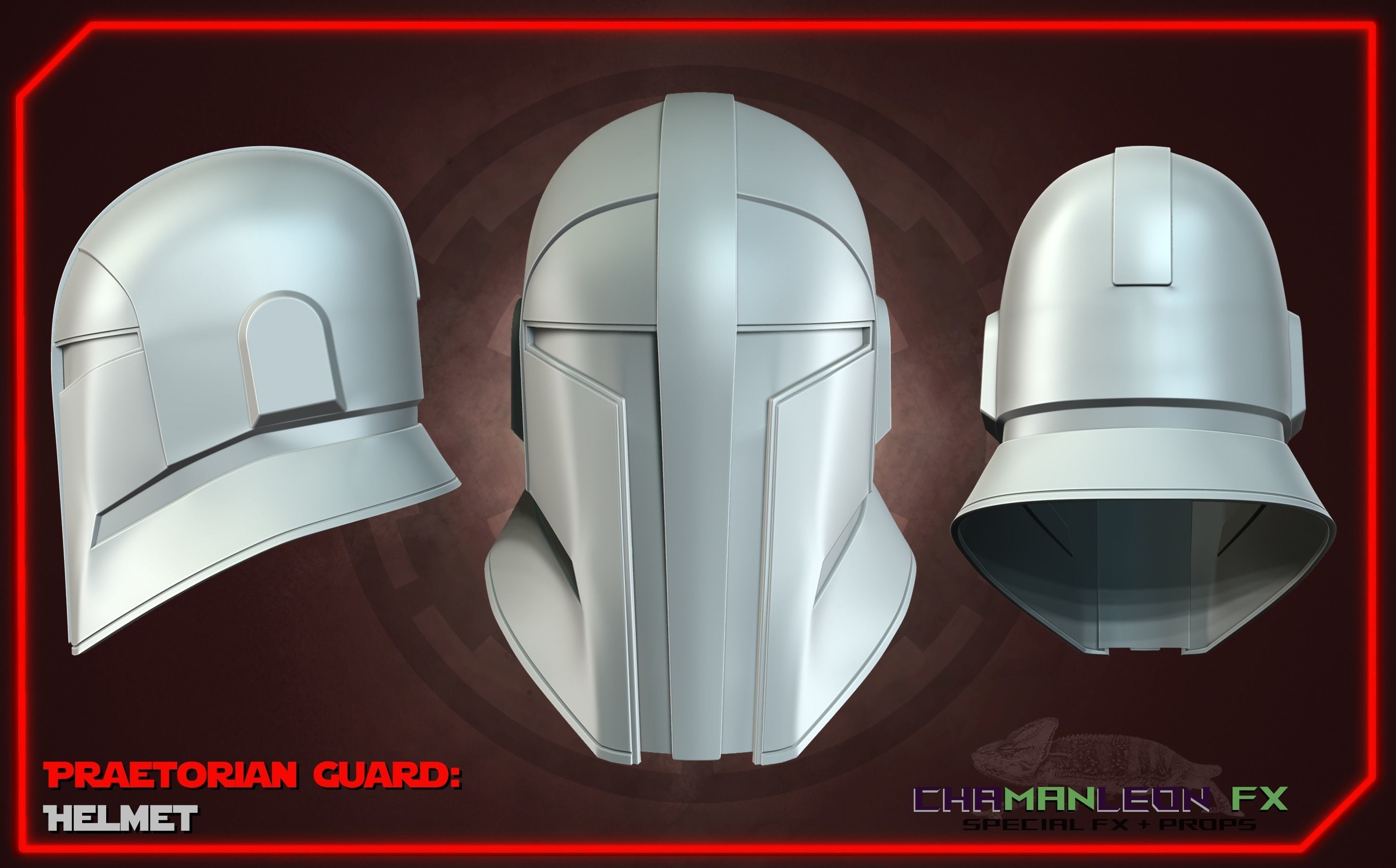 Praetorian Guard Helmet Mandalorian S3 3D Print Cosplay Armor 3D print model_3