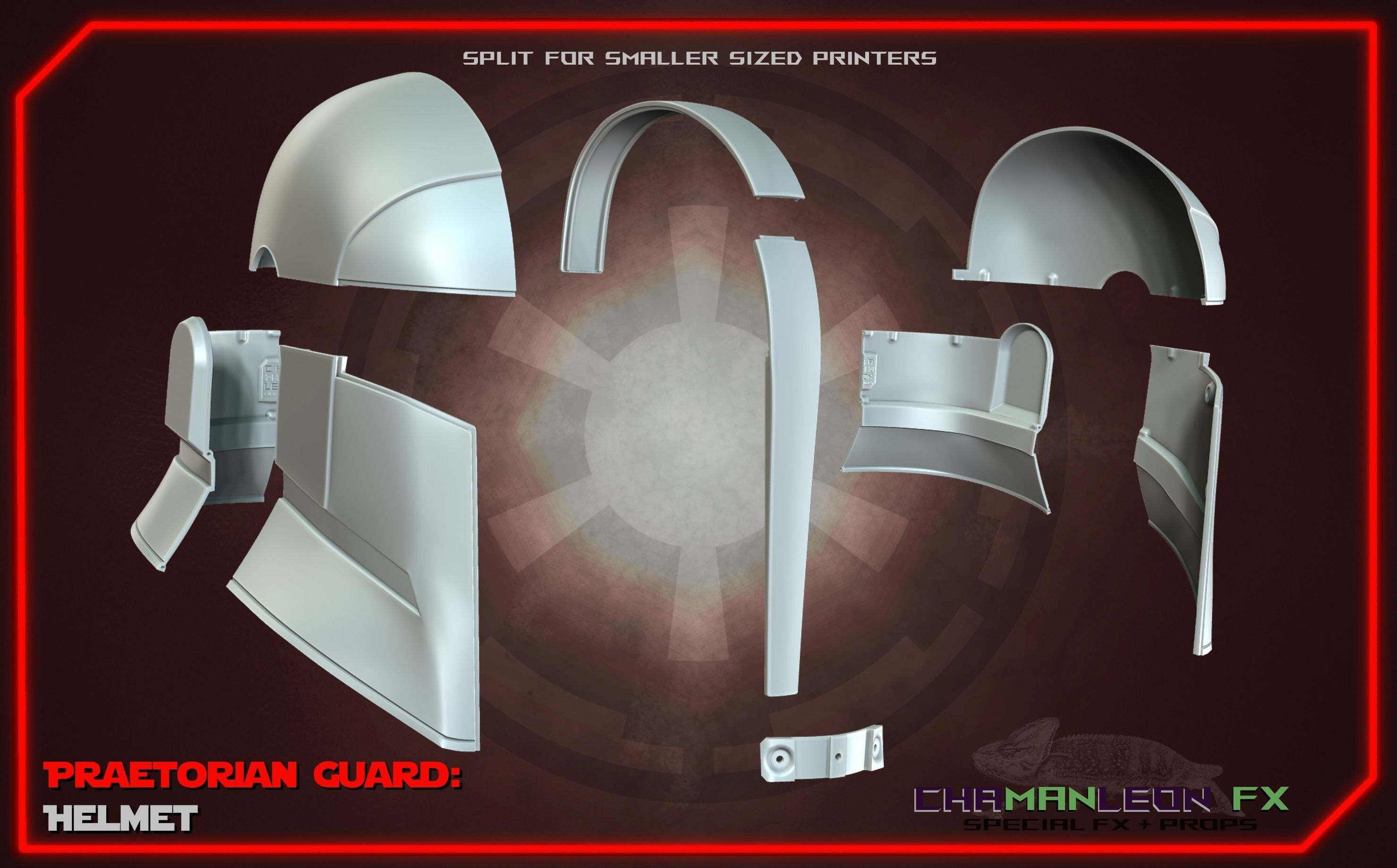 Praetorian Guard Helmet Mandalorian S3 3D Print Cosplay Armor 3D print model_7