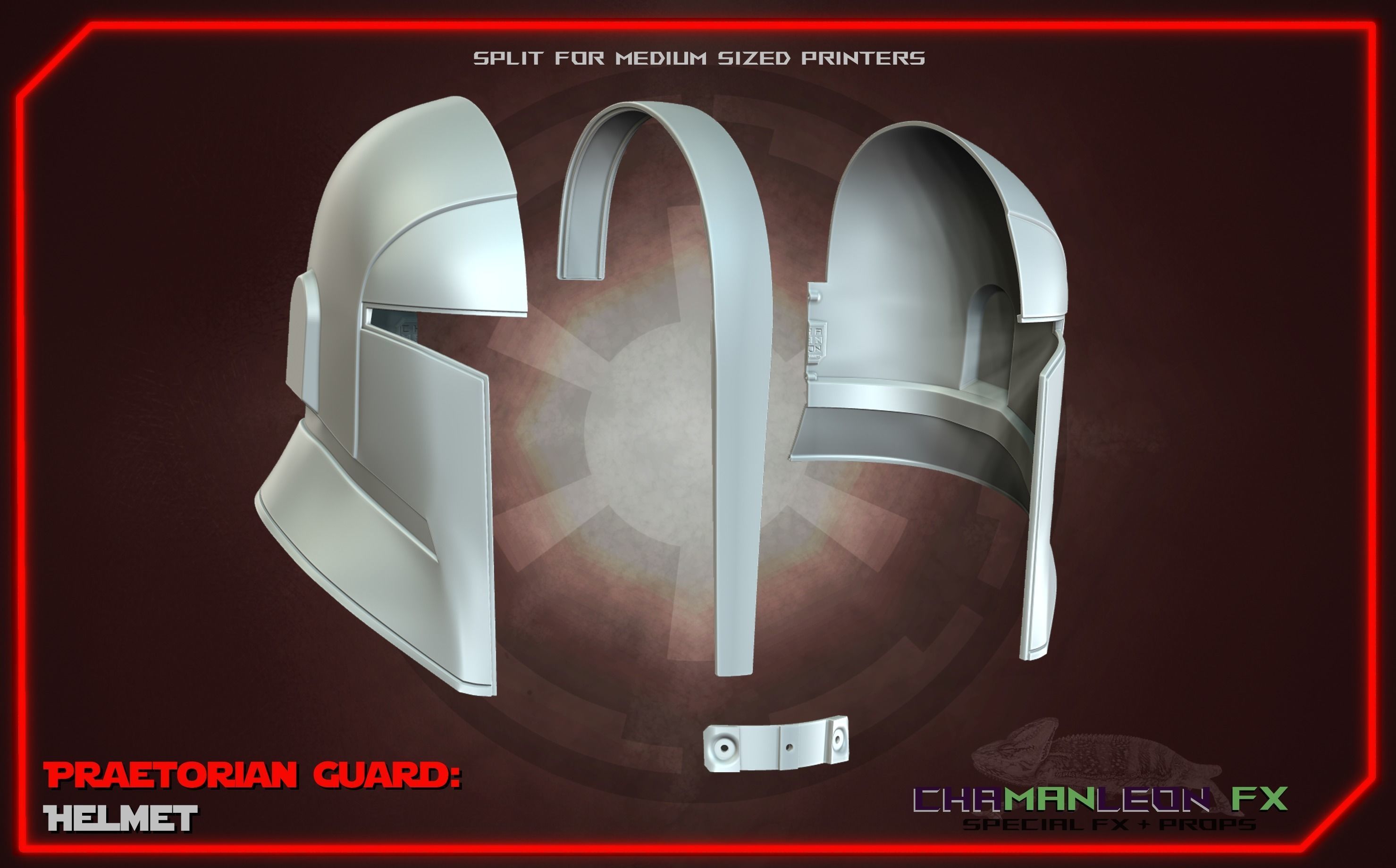 Praetorian Guard Helmet Mandalorian S3 3D Print Cosplay Armor 3D print model_6