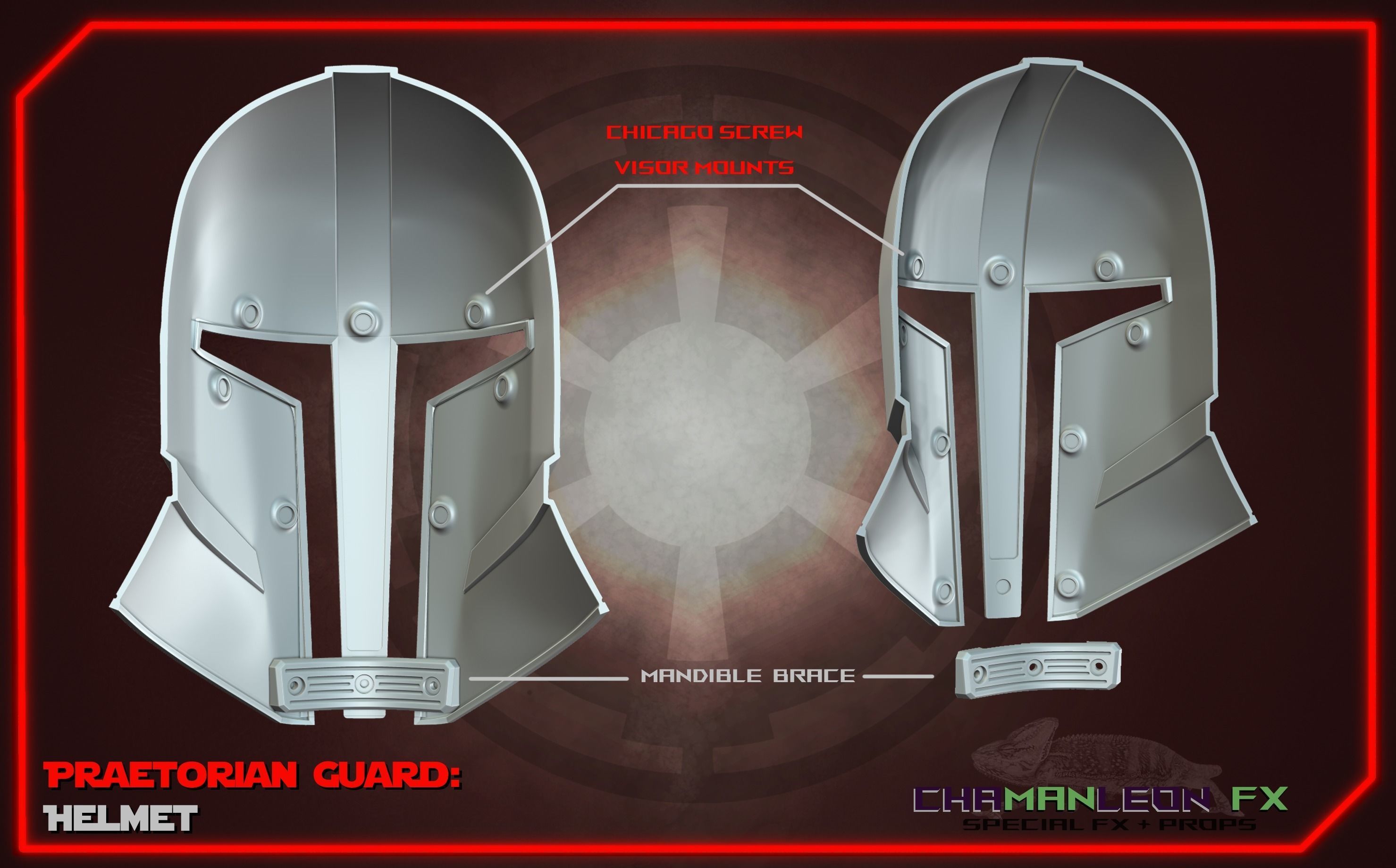 Praetorian Guard Helmet Mandalorian S3 3D Print Cosplay Armor 3D print model_5
