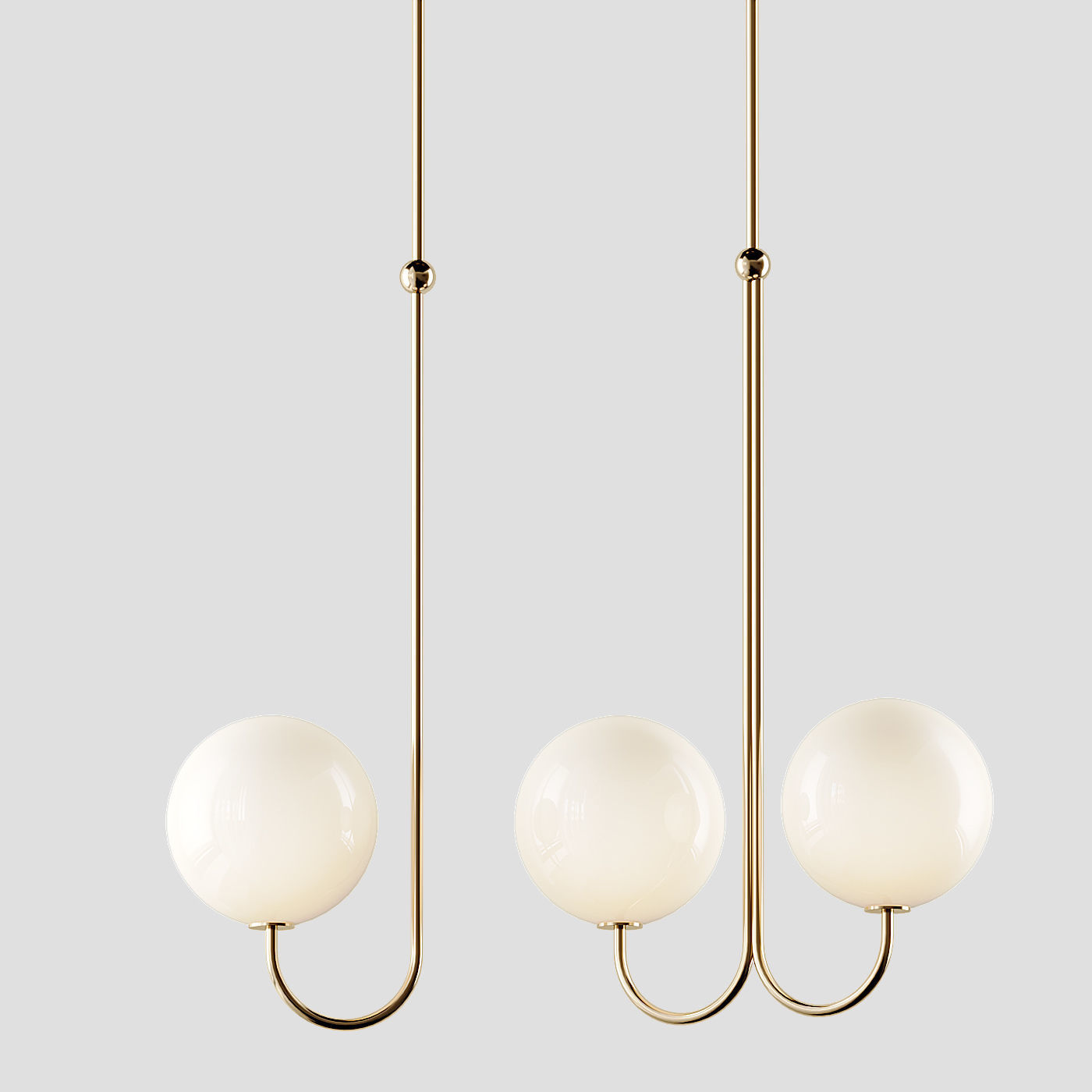 ANGLE Single and Double PENDANT By Michael Anastassiades 3D model_2