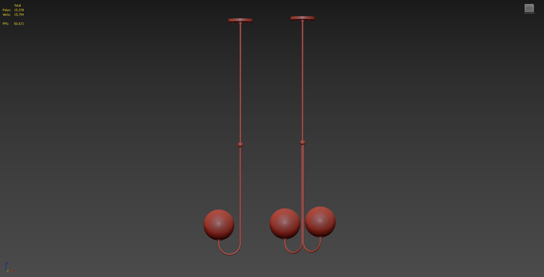 ANGLE Single and Double PENDANT By Michael Anastassiades 3D model_7