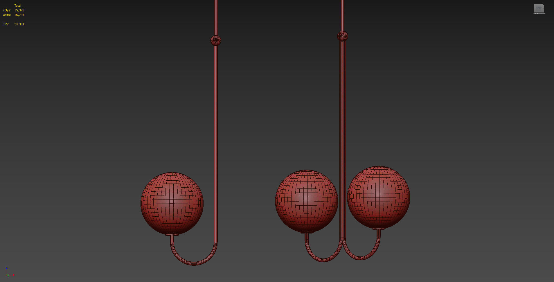 ANGLE Single and Double PENDANT By Michael Anastassiades 3D model_5