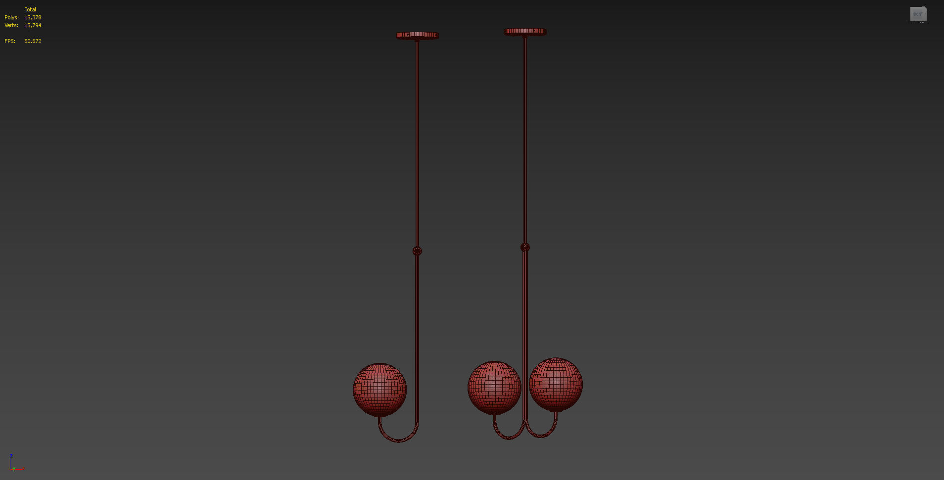 ANGLE Single and Double PENDANT By Michael Anastassiades 3D model_6