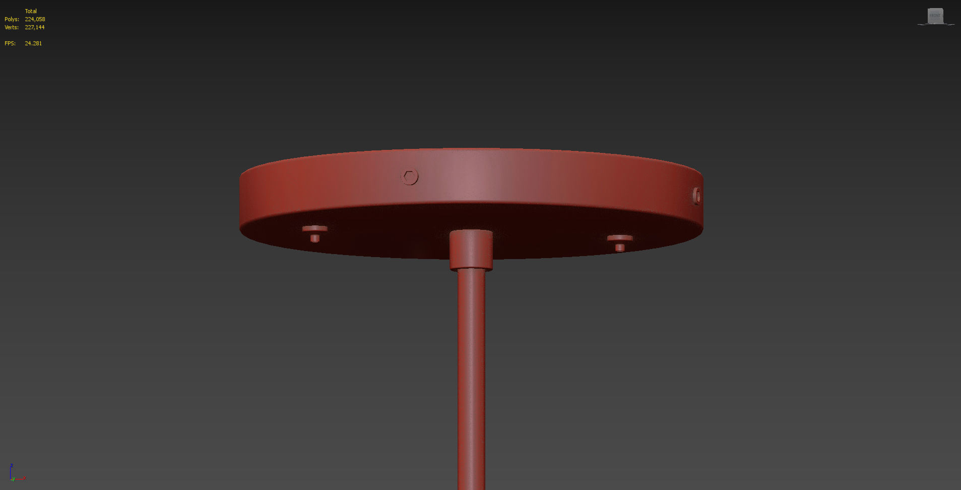 Santina Pendant Semi-Flushmount by Savoy House 3D model_3