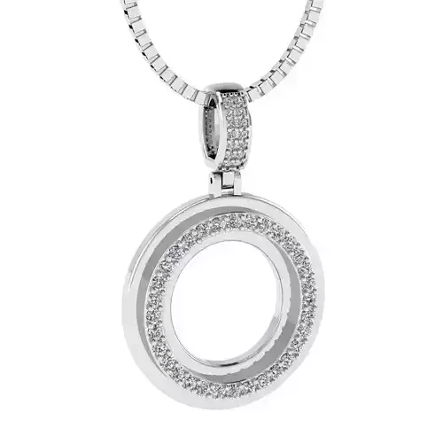Alphabet Diamond pendant O 3D print model