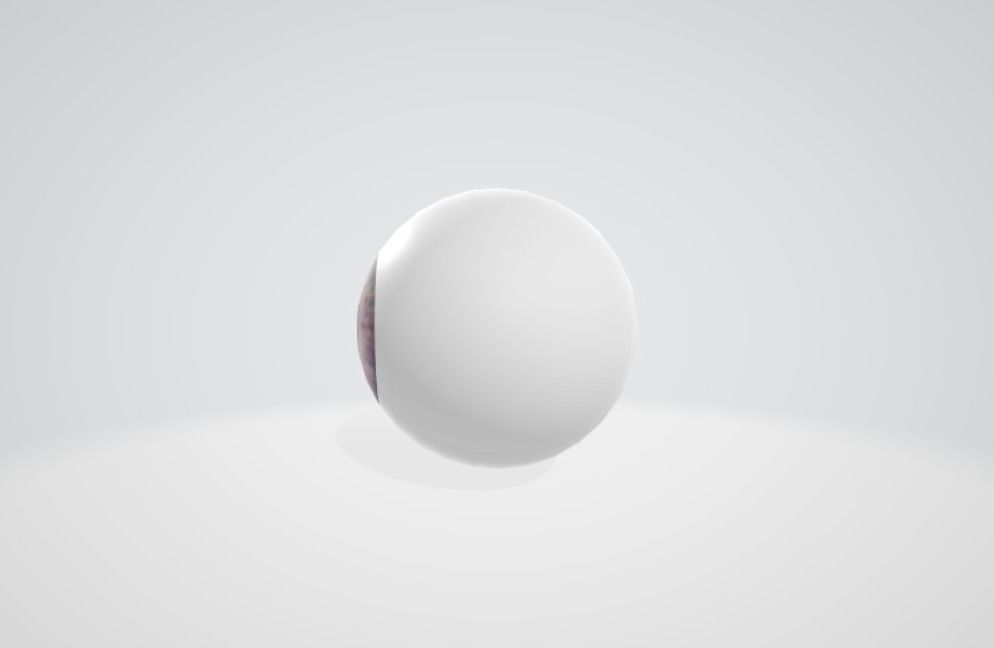 Purple Galaxy Eyeball Free 3D model_1