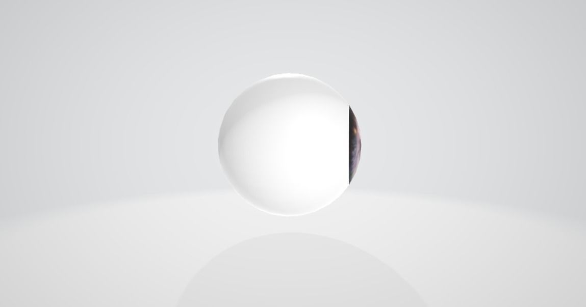 Purple Galaxy Eyeball Free 3D model_3