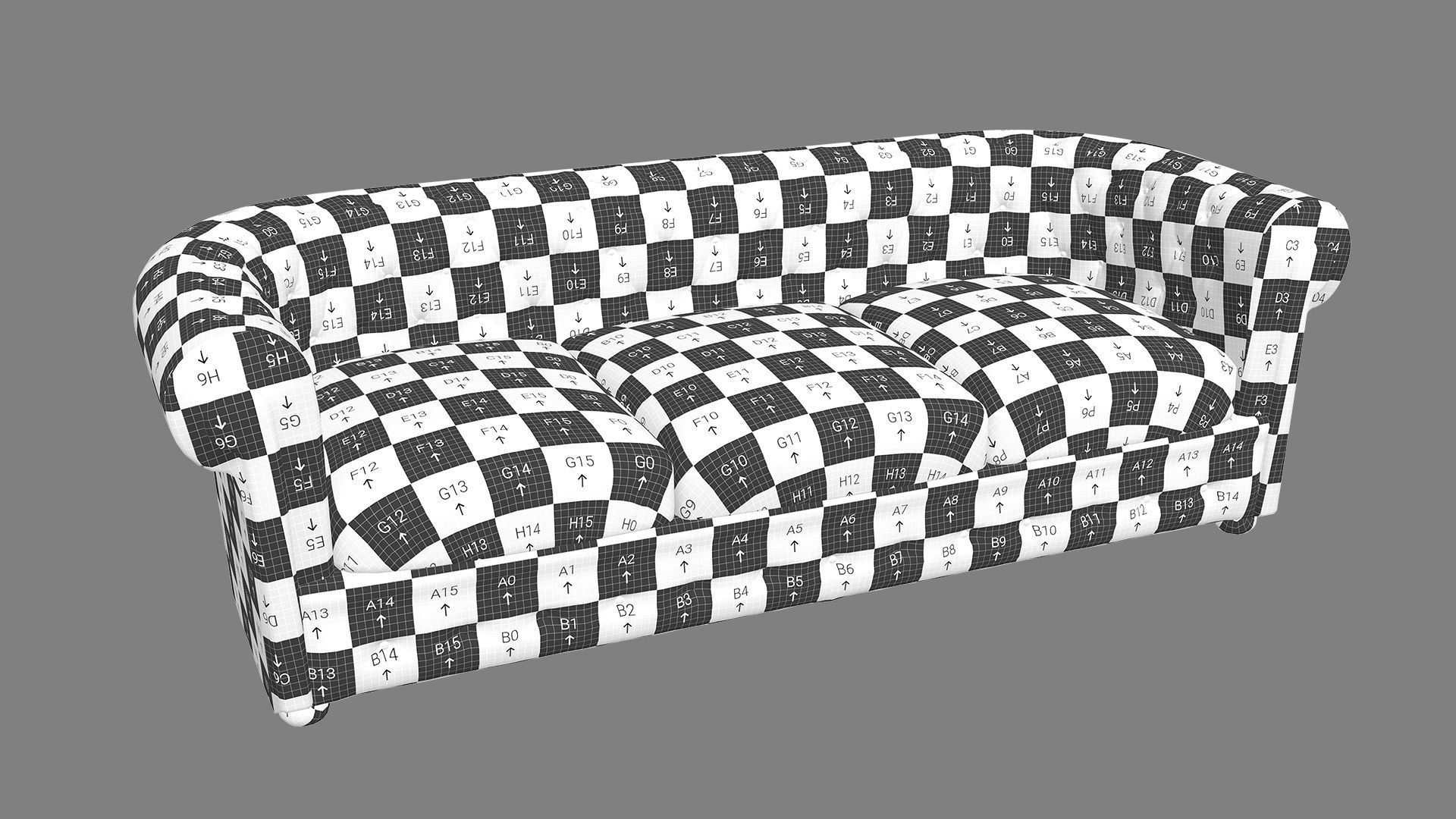 Sofa Giorgio Casa S223 Low-poly 3D model_15