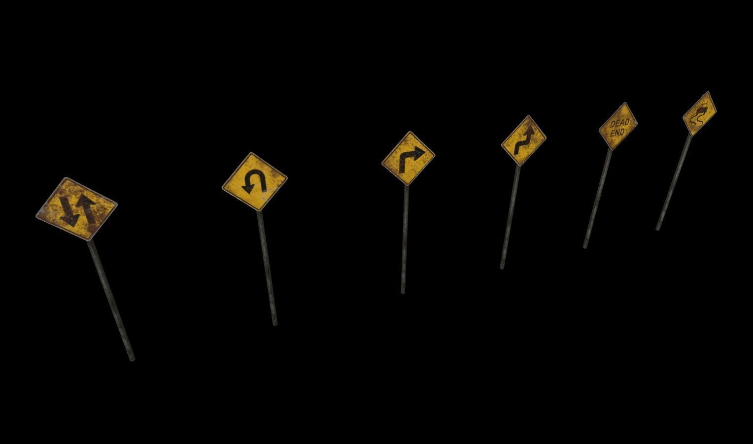 Street Props Pack 1 Low-poly 3D model_26