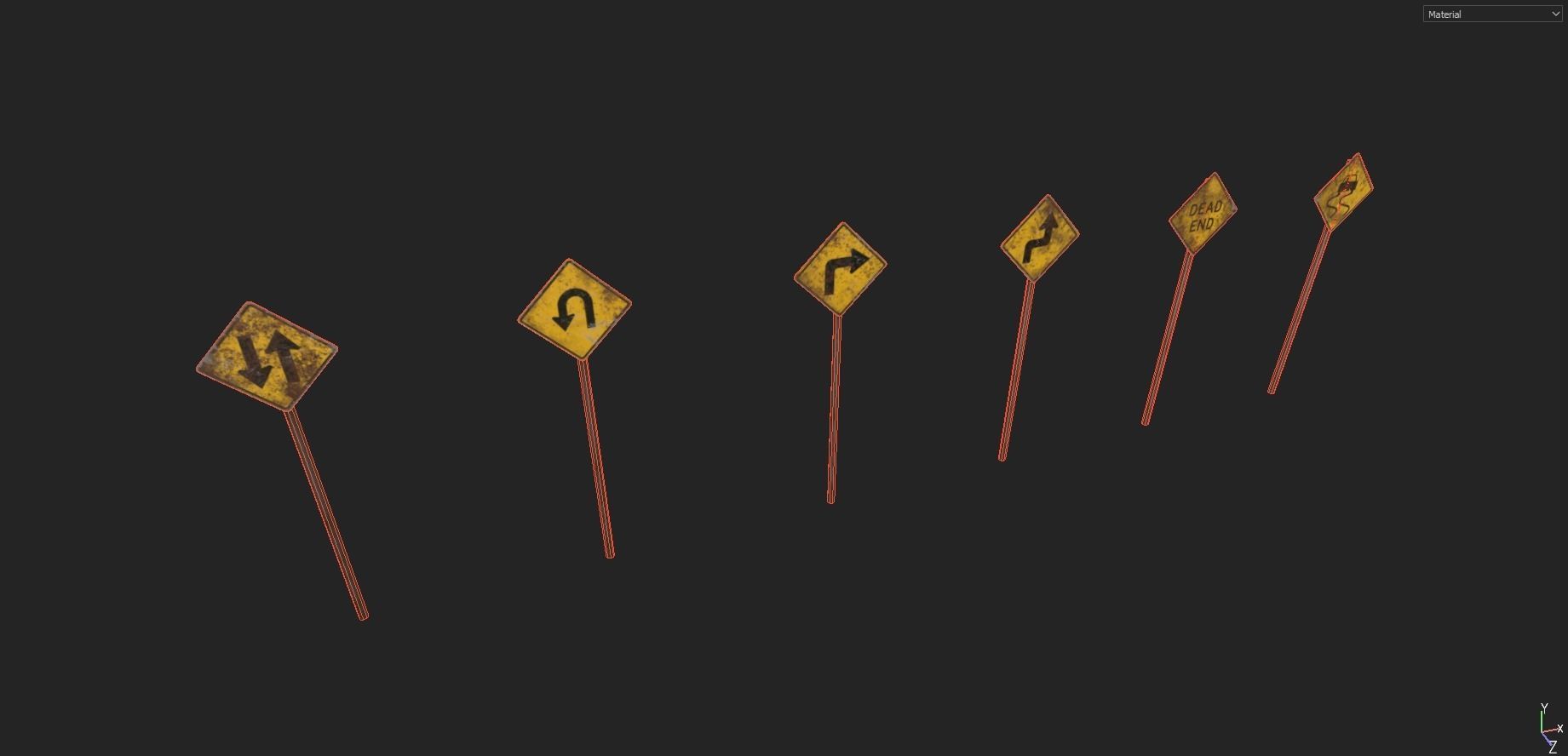 Street Props Pack 1 Low-poly 3D model_27