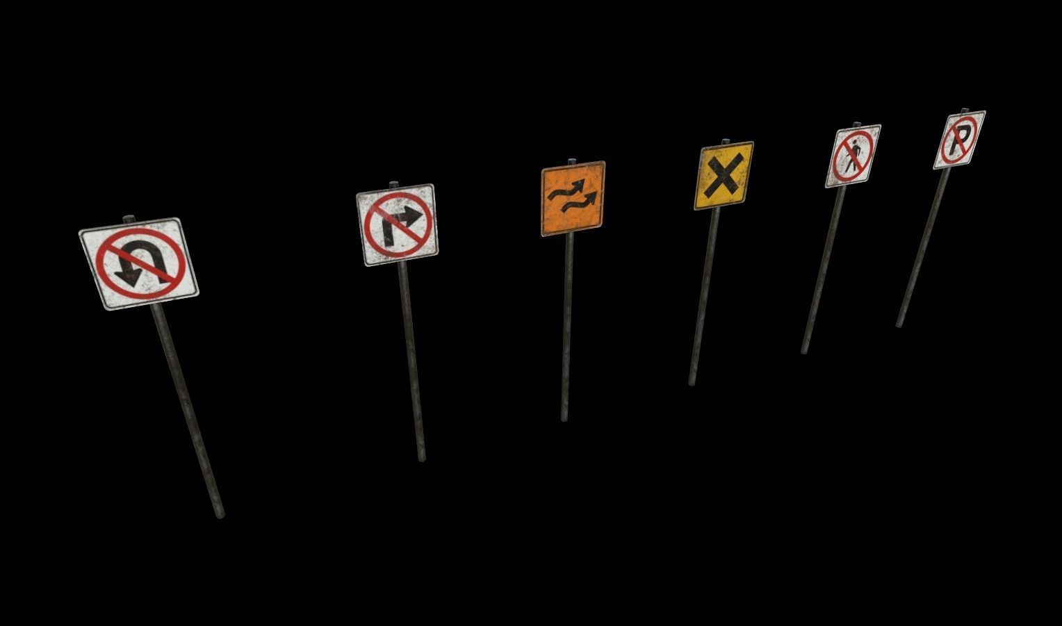 Street Props Pack 1 Low-poly 3D model_22