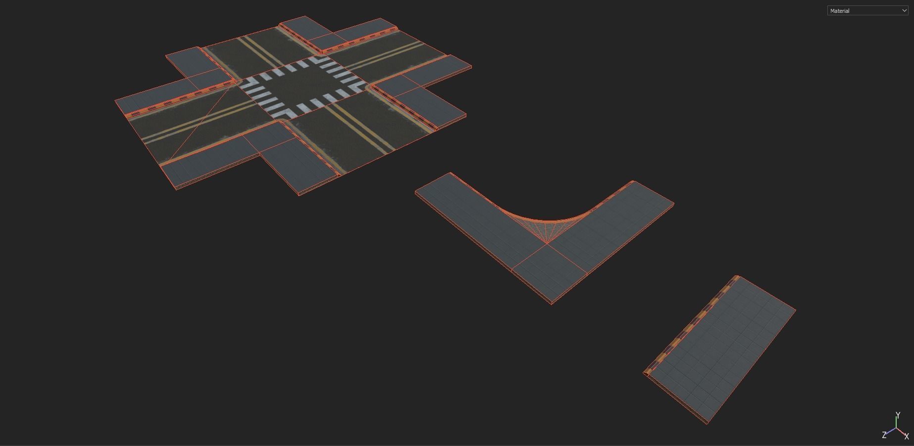 Street Props Pack 1 Low-poly 3D model_6