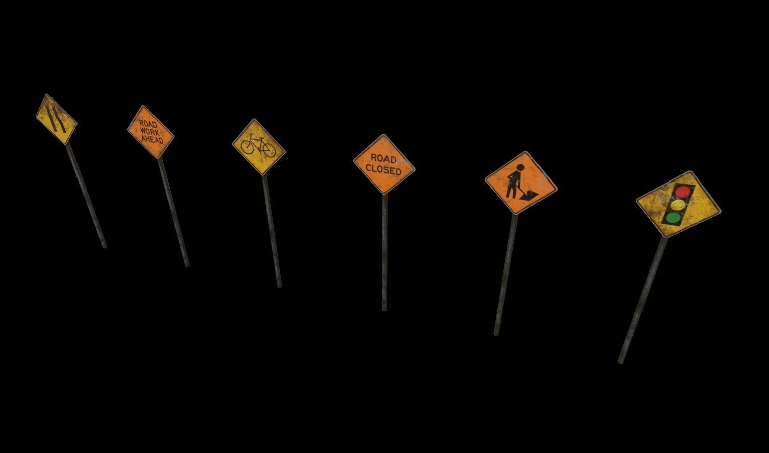 Street Props Pack 1 Low-poly 3D model_24