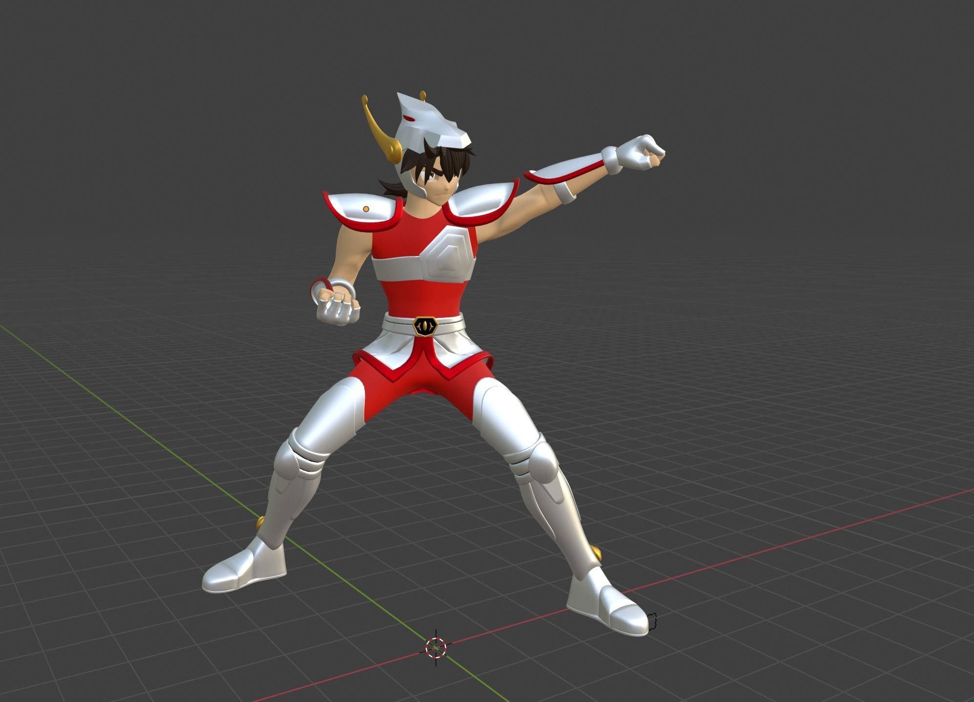 Pegasus Seiya - Saint Seiya 3D model_10