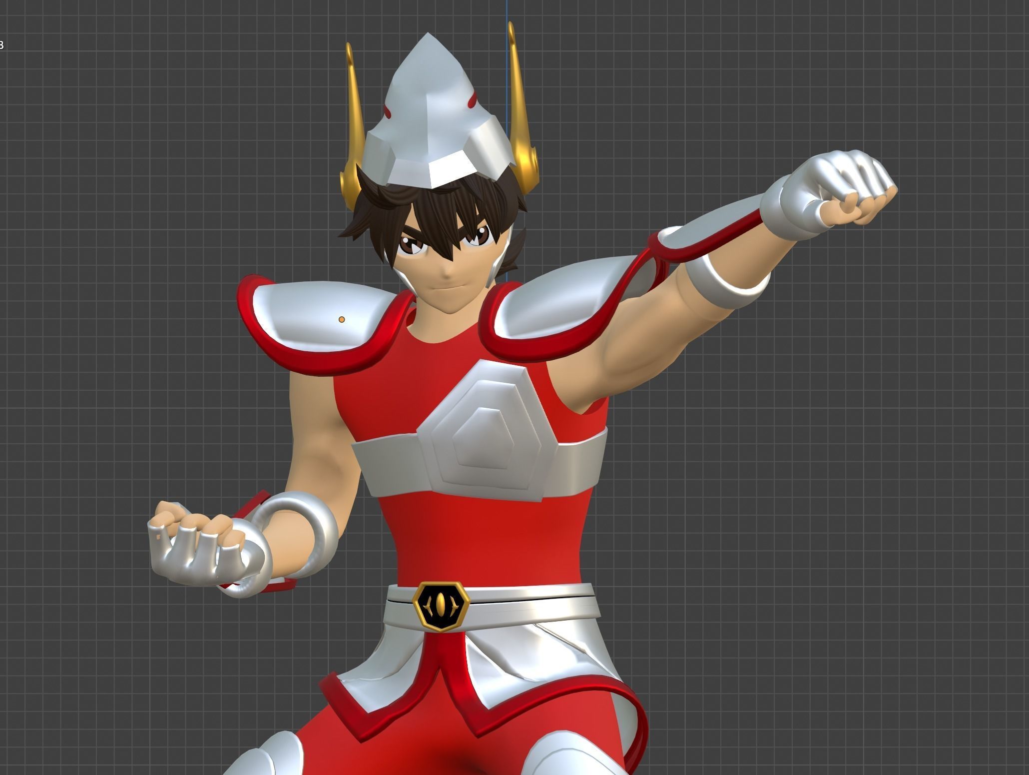 Pegasus Seiya - Saint Seiya 3D model_11