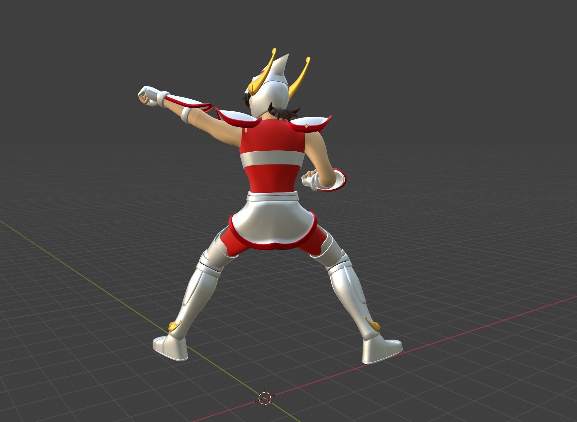 Pegasus Seiya - Saint Seiya 3D model_8