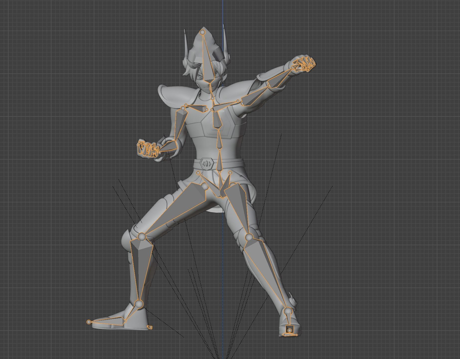Pegasus Seiya - Saint Seiya 3D model_16