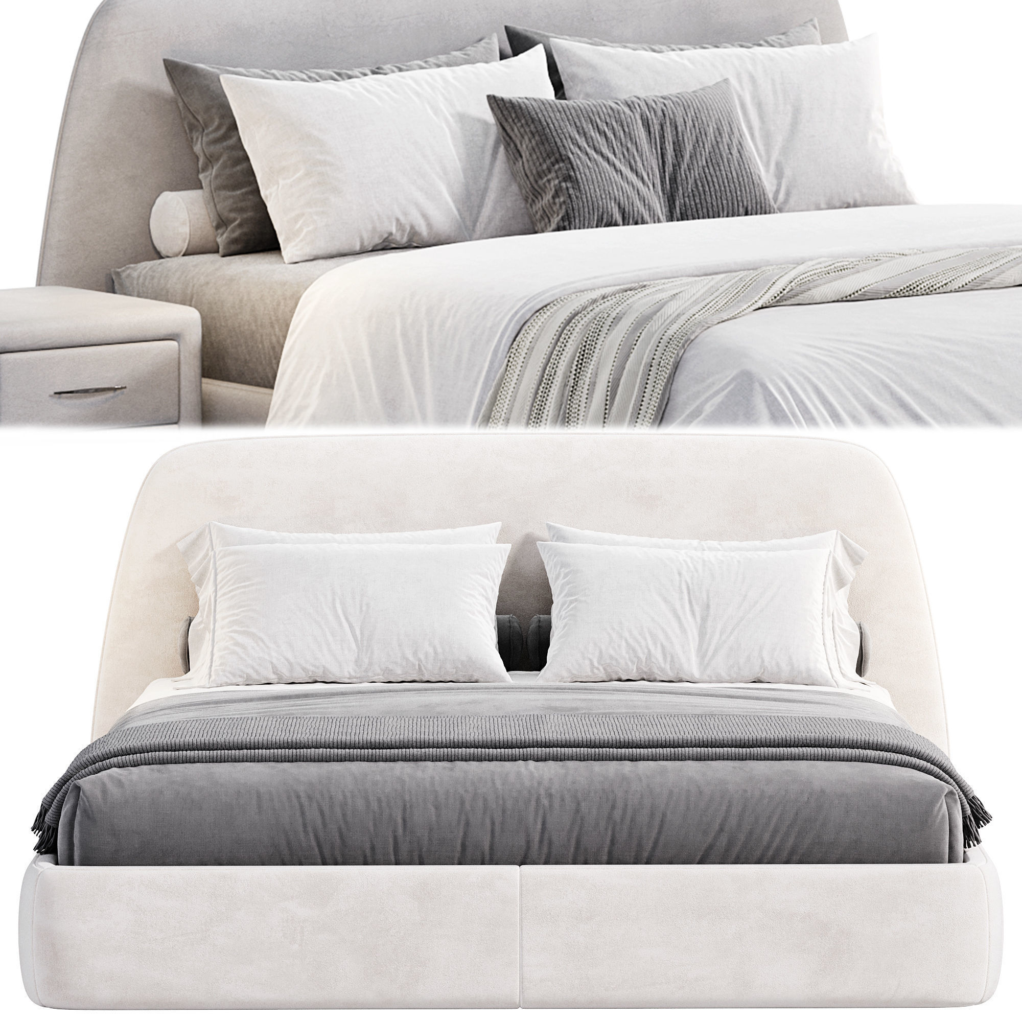 Bed boca slimbed 3D model_4