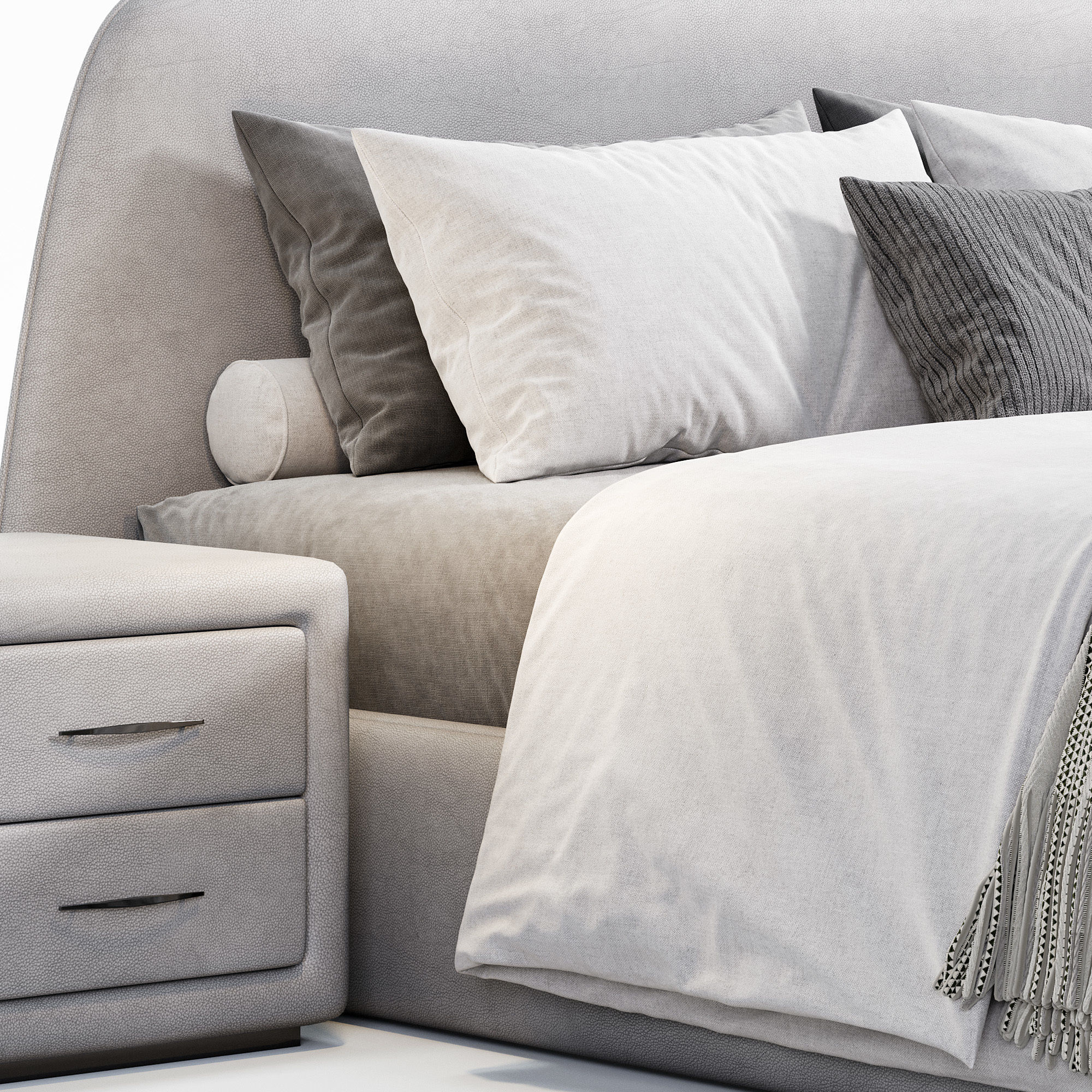 Bed boca slimbed 3D model_3