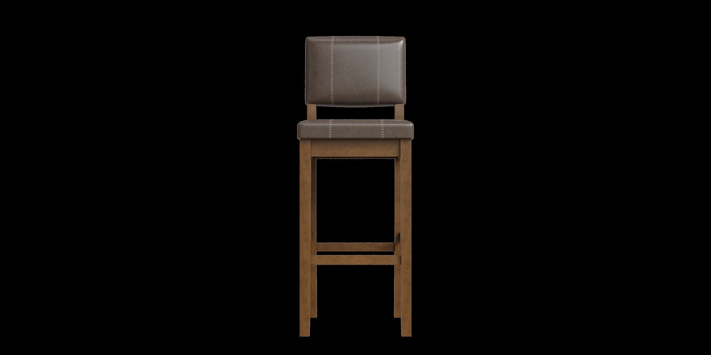 Butler Solid Wood Bar Counter Stool 3D model_5