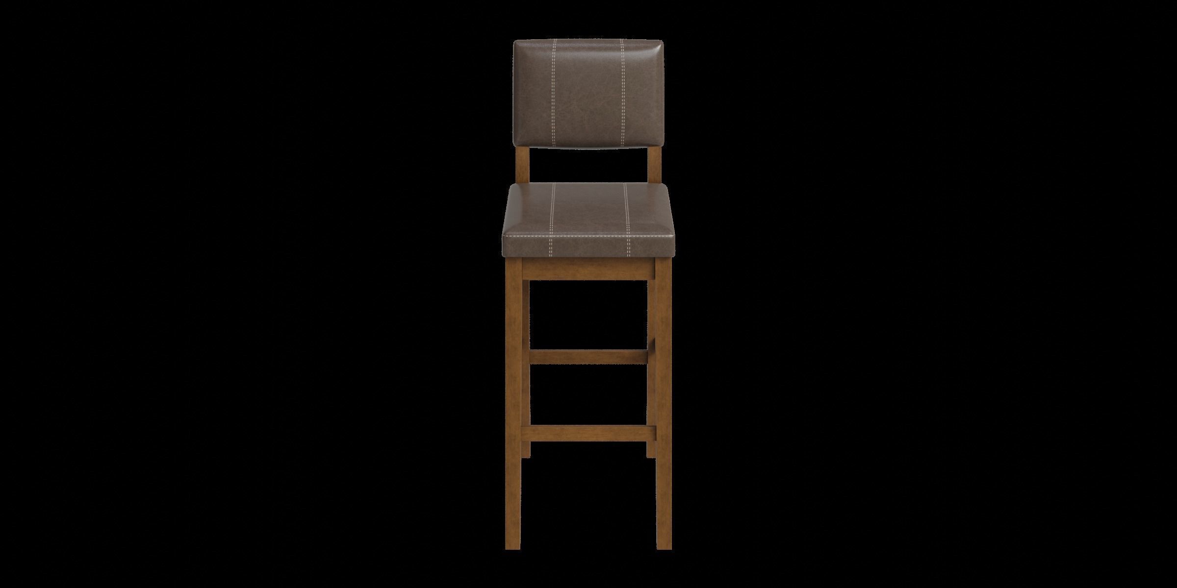 Butler Solid Wood Bar Counter Stool 3D model_9