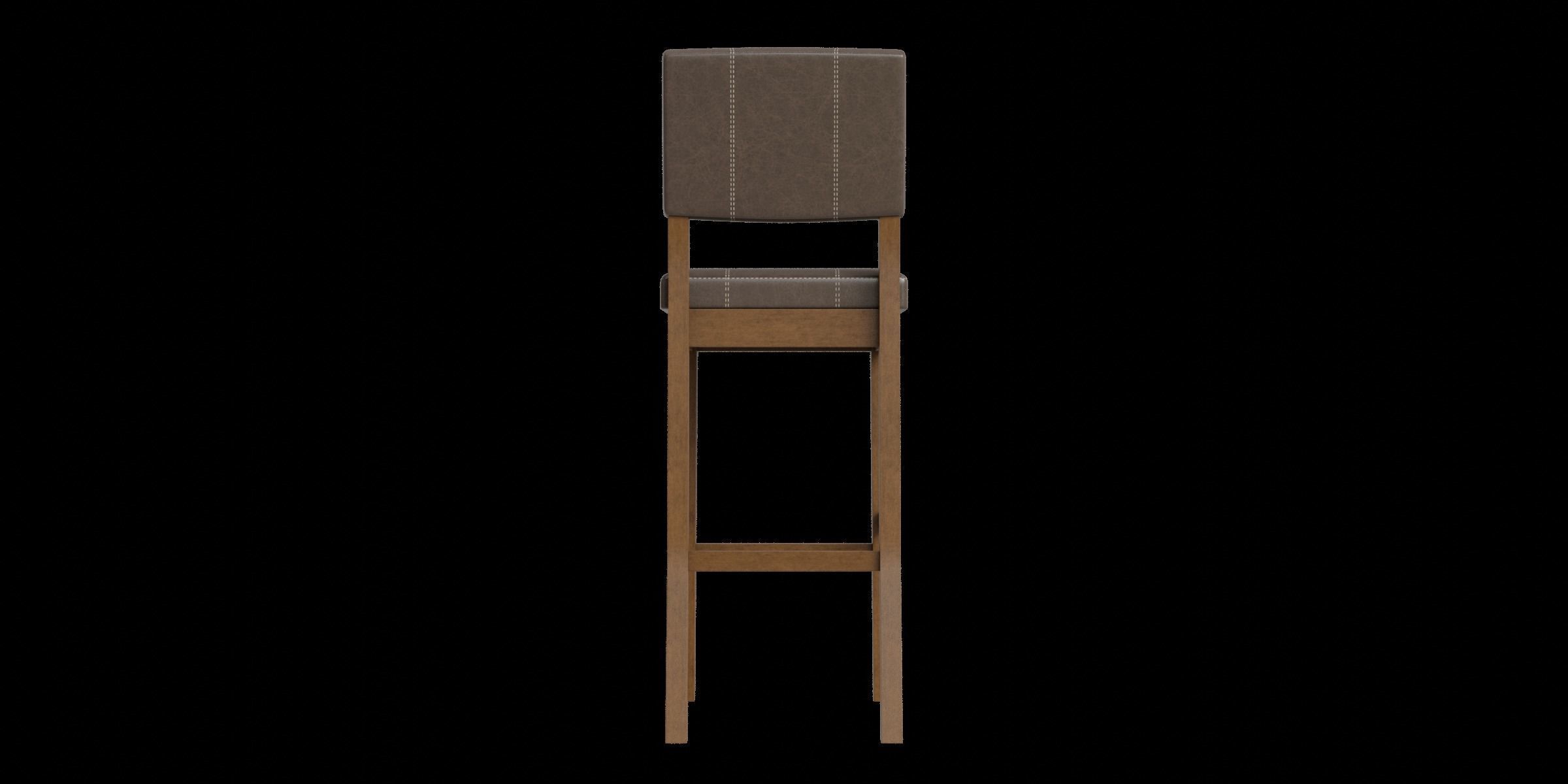 Butler Solid Wood Bar Counter Stool 3D model_7