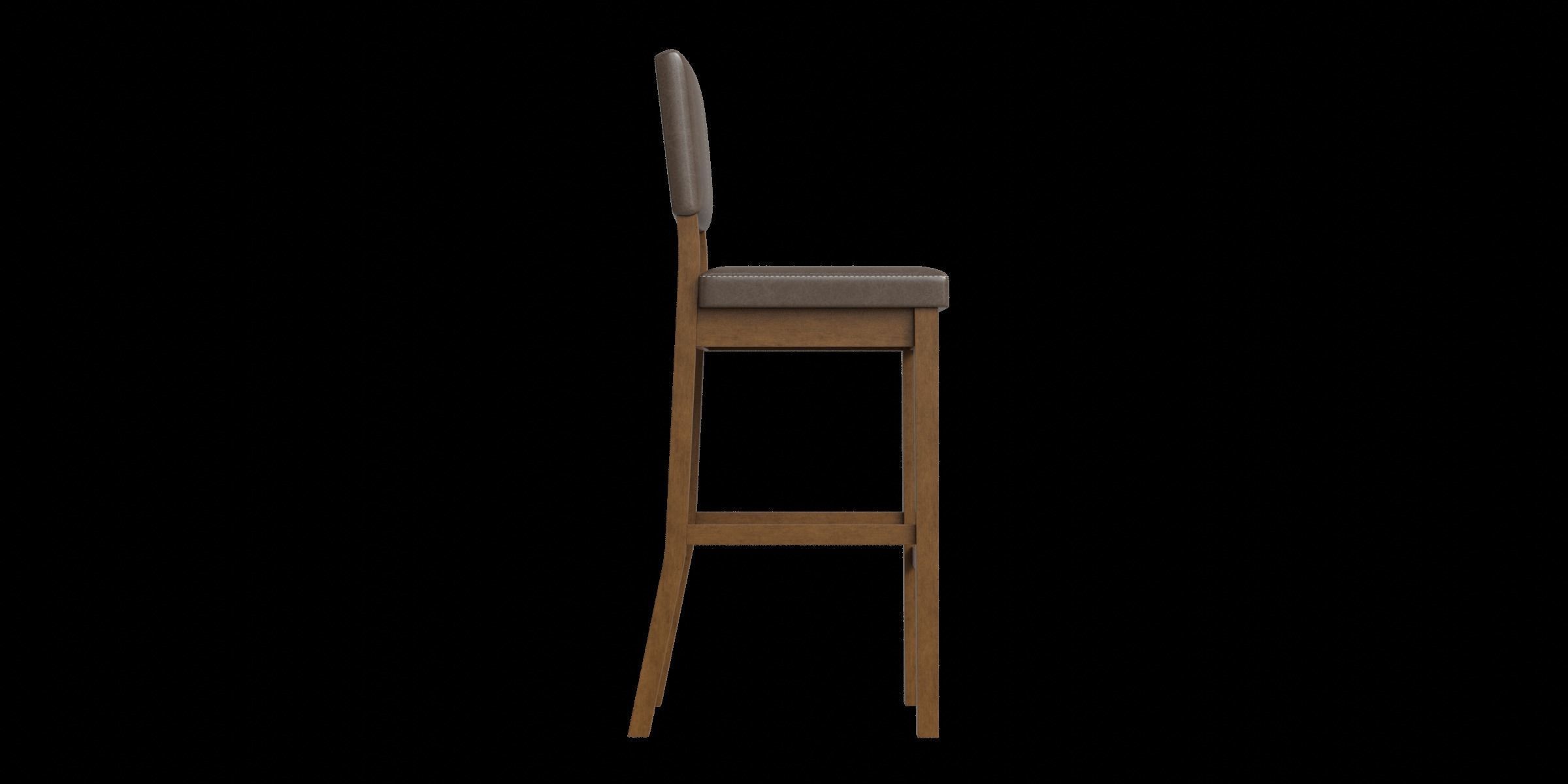 Butler Solid Wood Bar Counter Stool 3D model_6