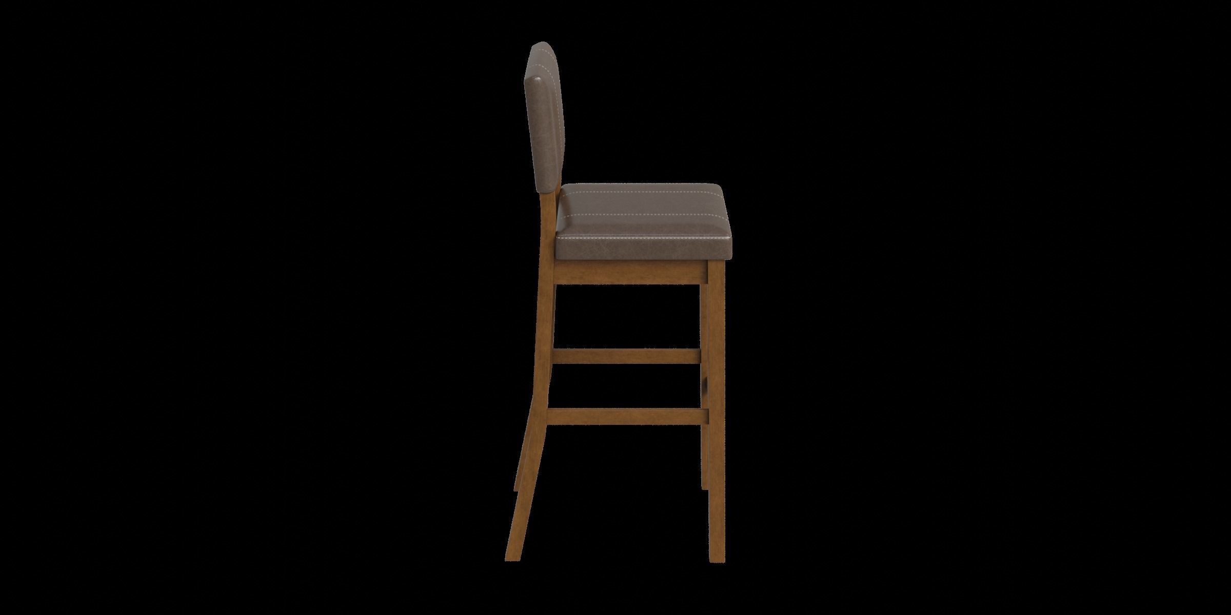 Butler Solid Wood Bar Counter Stool 3D model_10