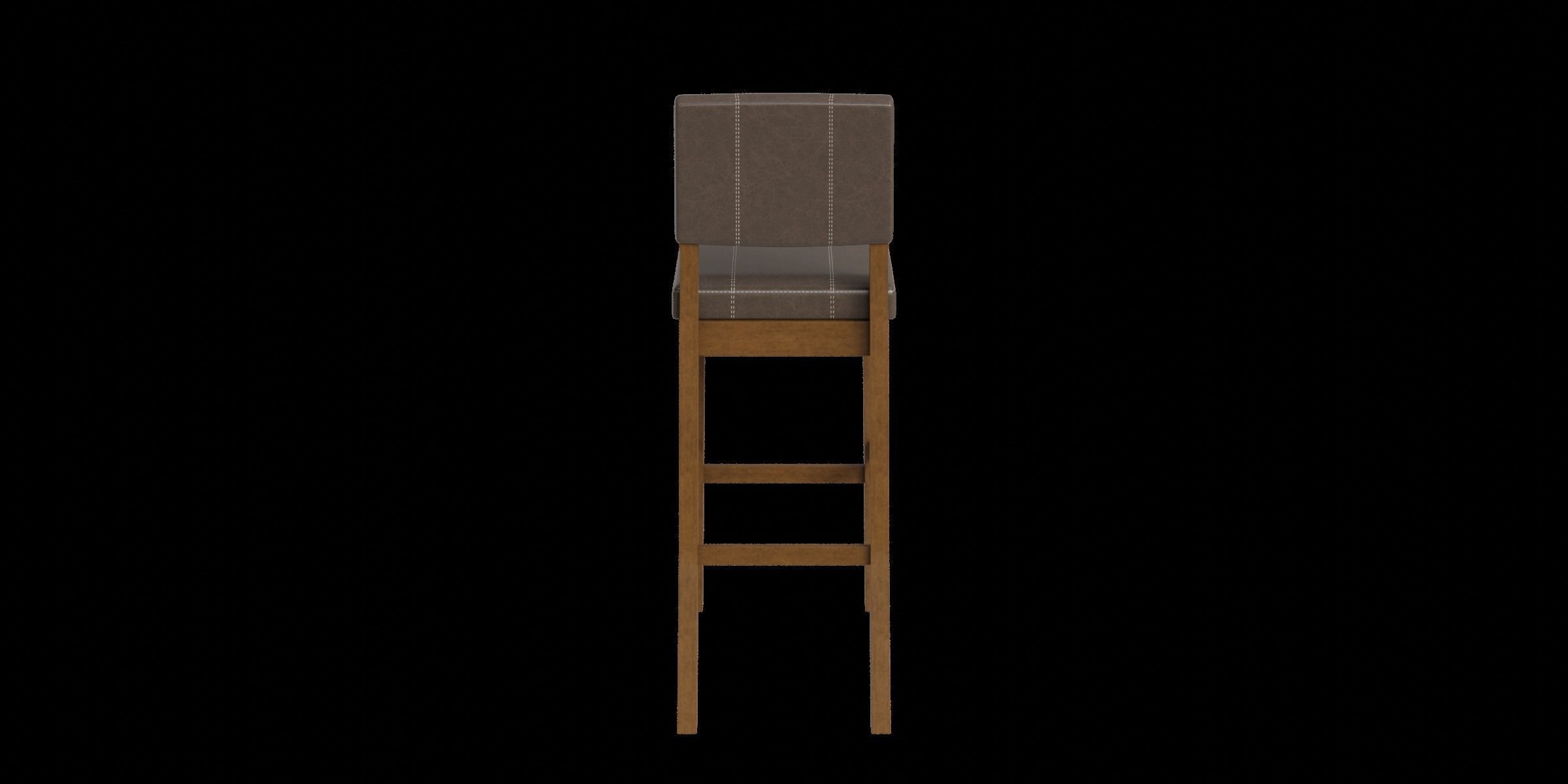 Butler Solid Wood Bar Counter Stool 3D model_11