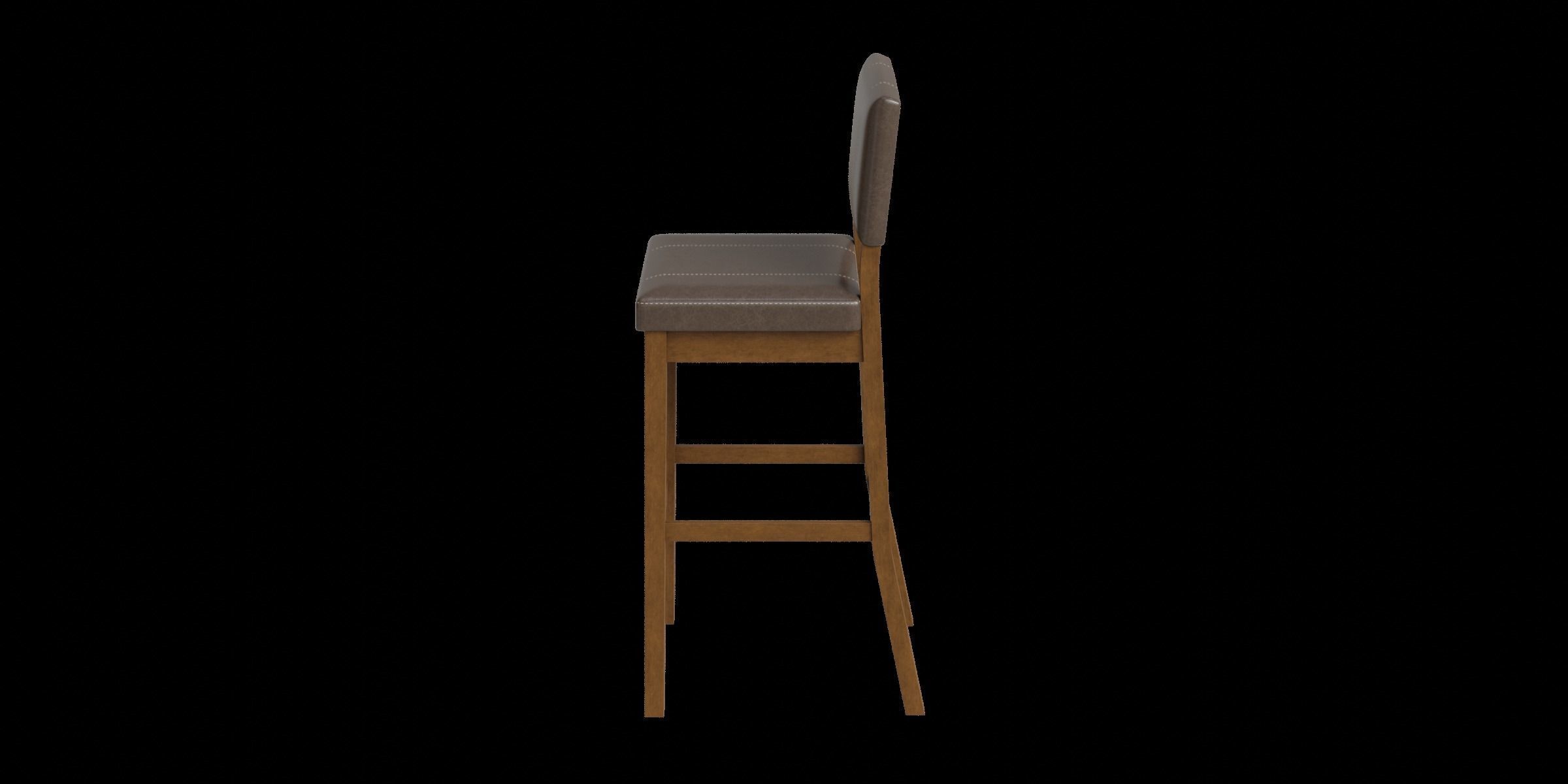 Butler Solid Wood Bar Counter Stool 3D model_12