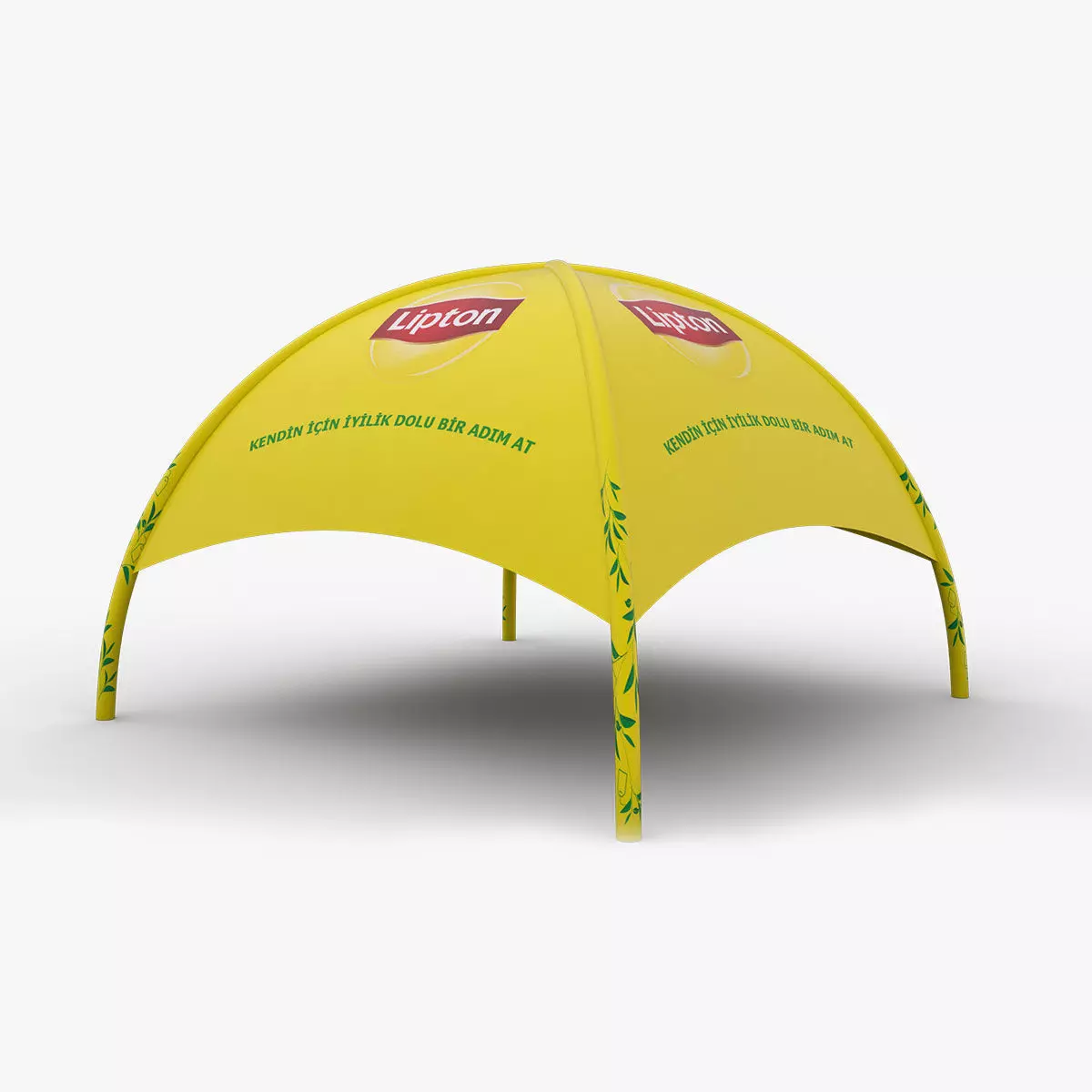 inflatable tent Low-poly 3D model_0