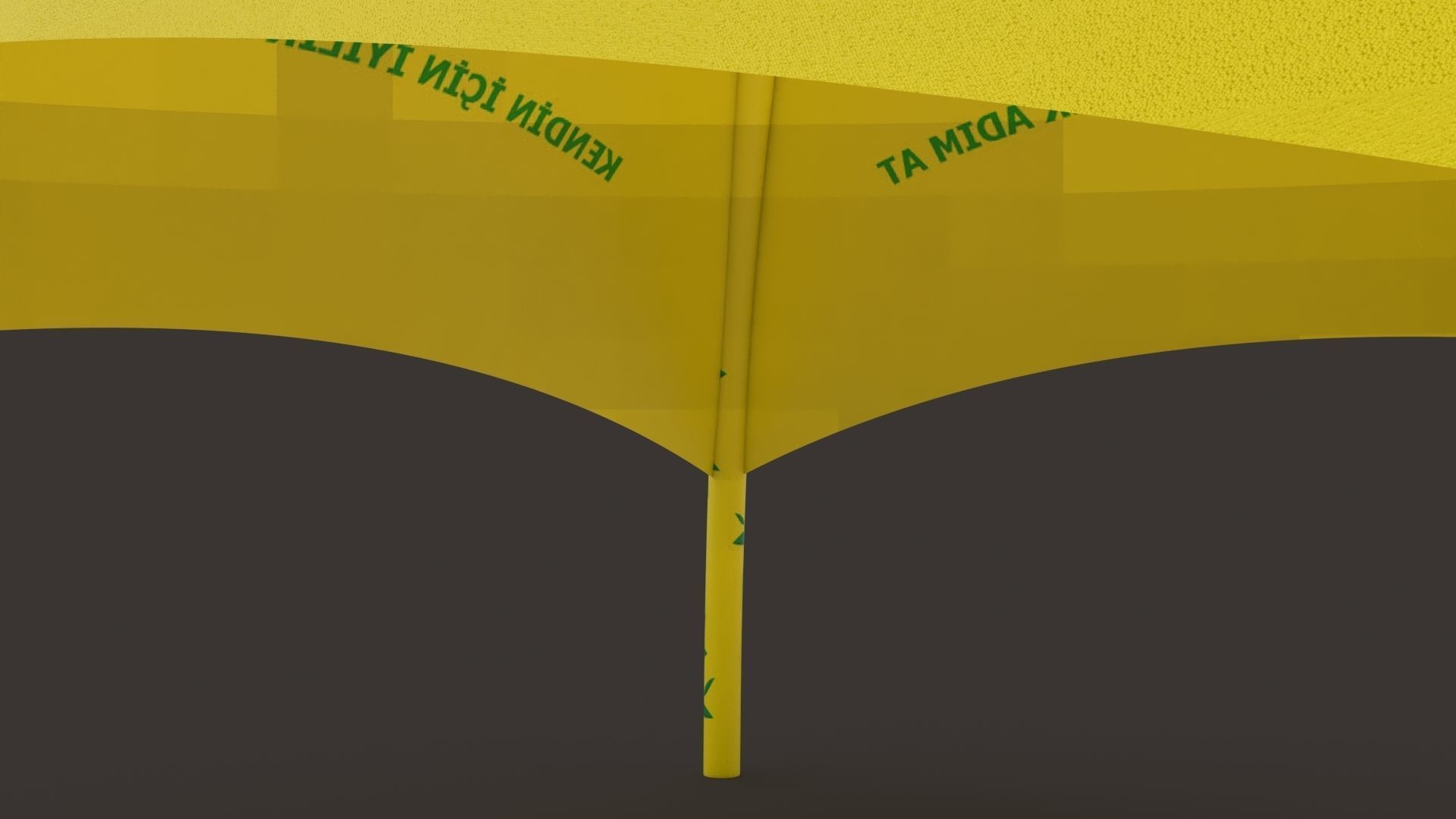 inflatable tent Low-poly 3D model_7