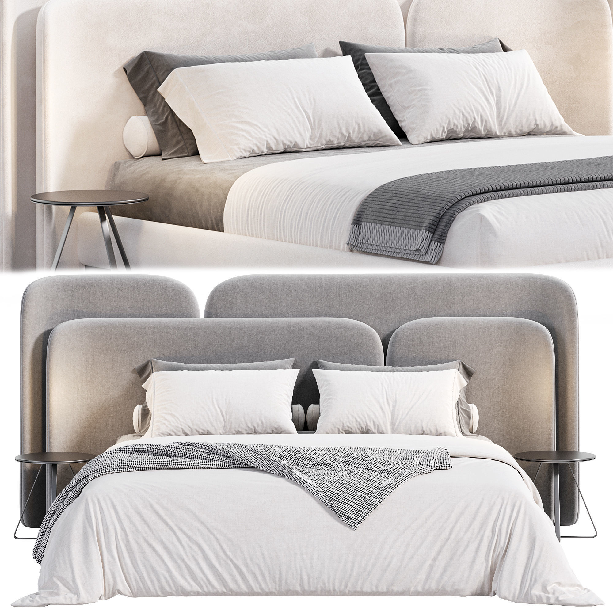 Lauren bed by Thehighwall 3D model_5