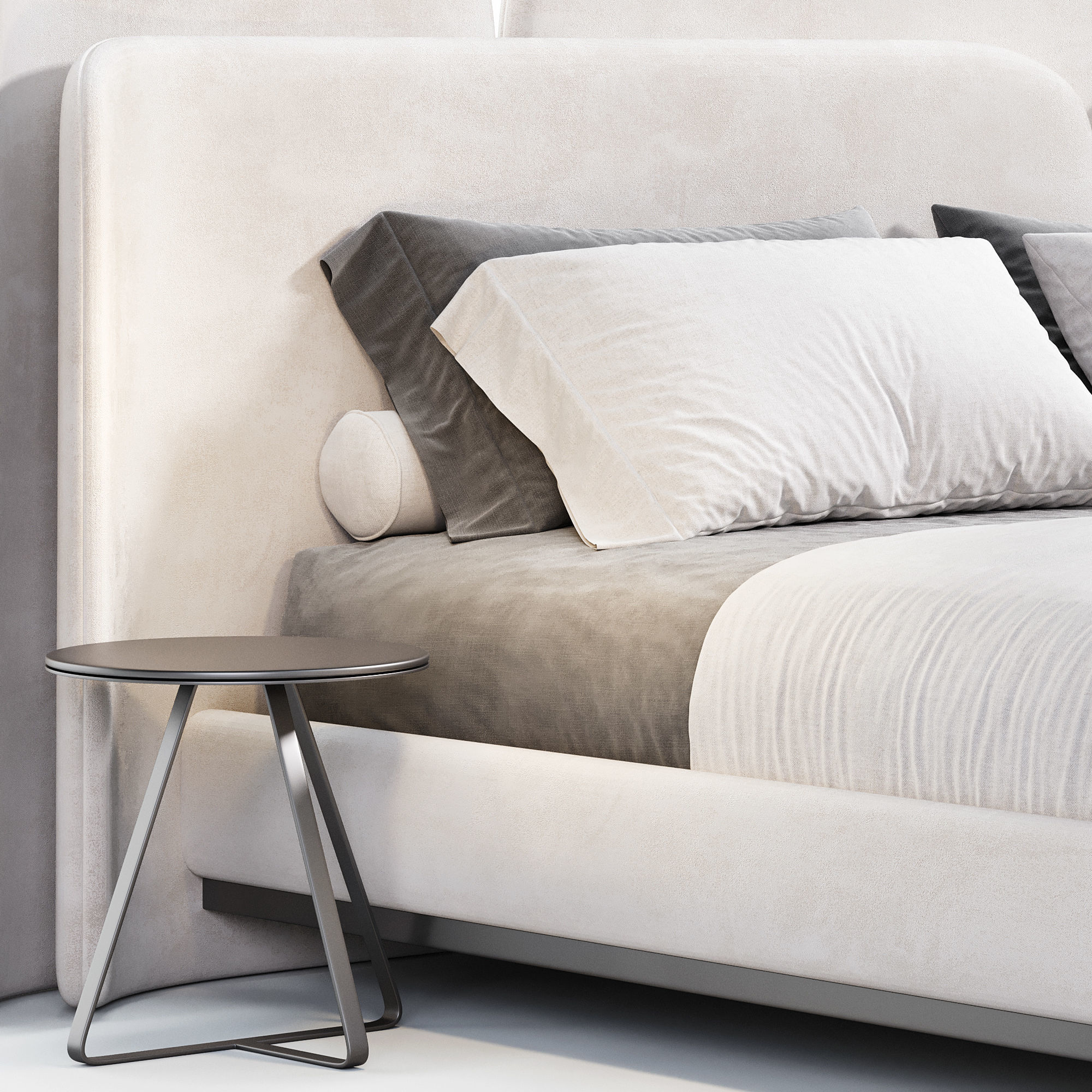 Lauren bed by Thehighwall 3D model_3