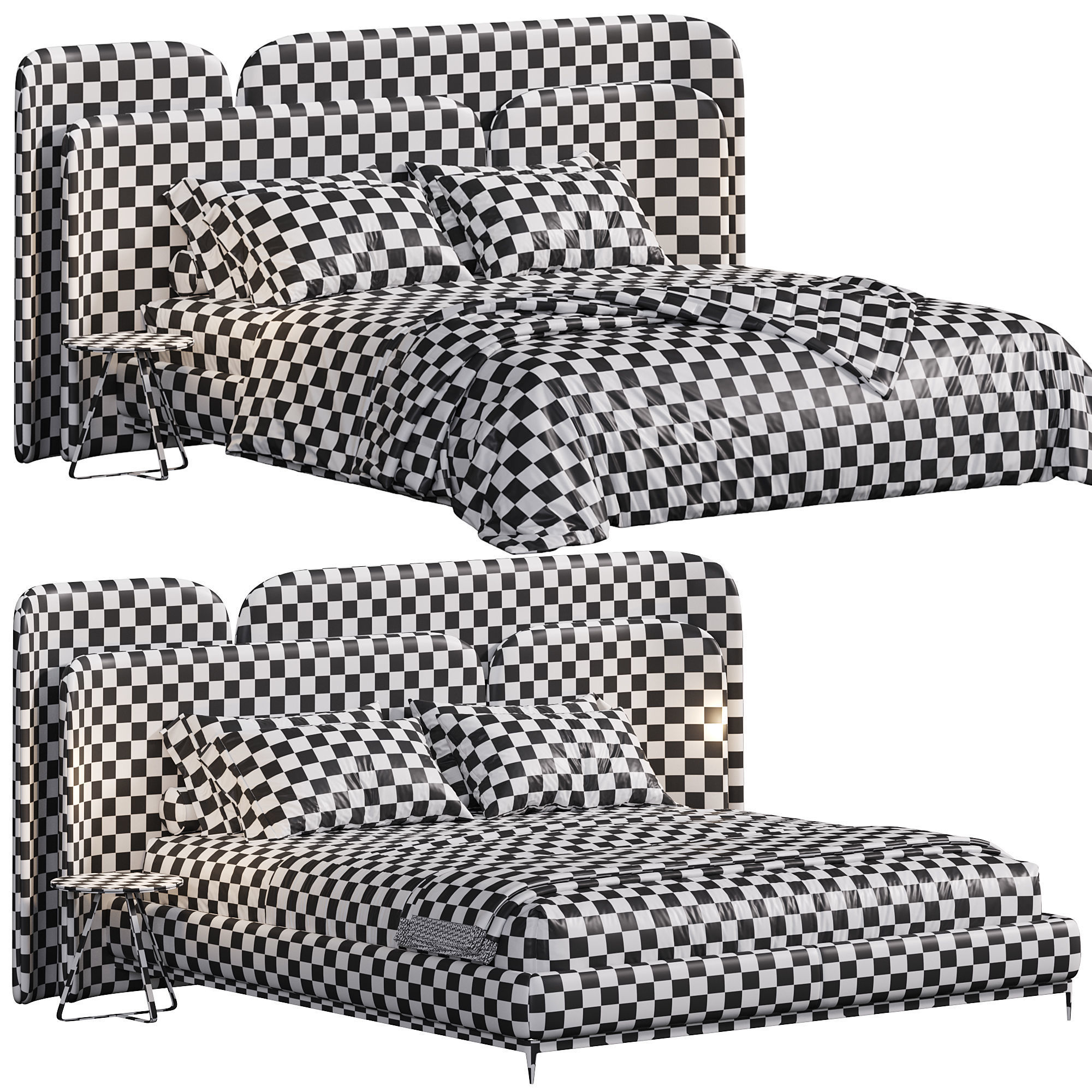 Lauren bed by Thehighwall 3D model_6