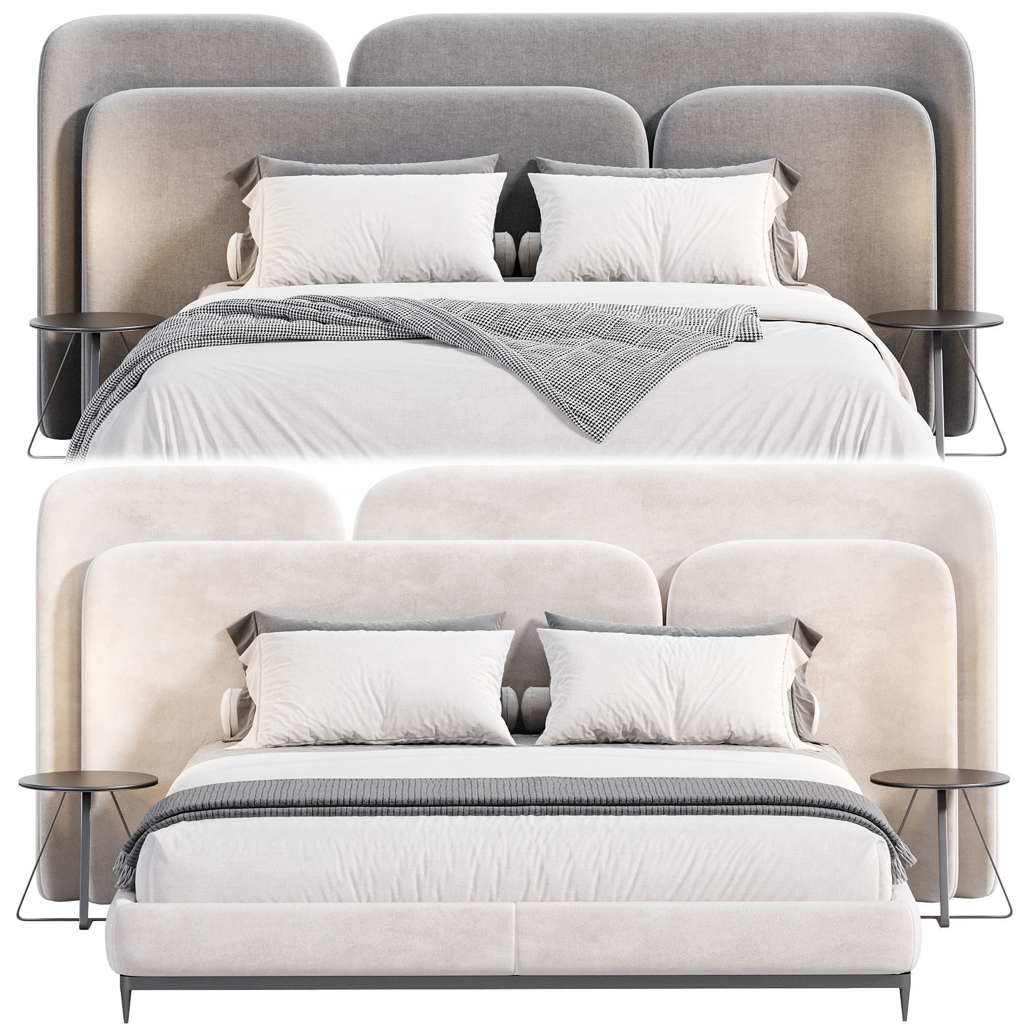 Lauren bed by Thehighwall 3D model_4