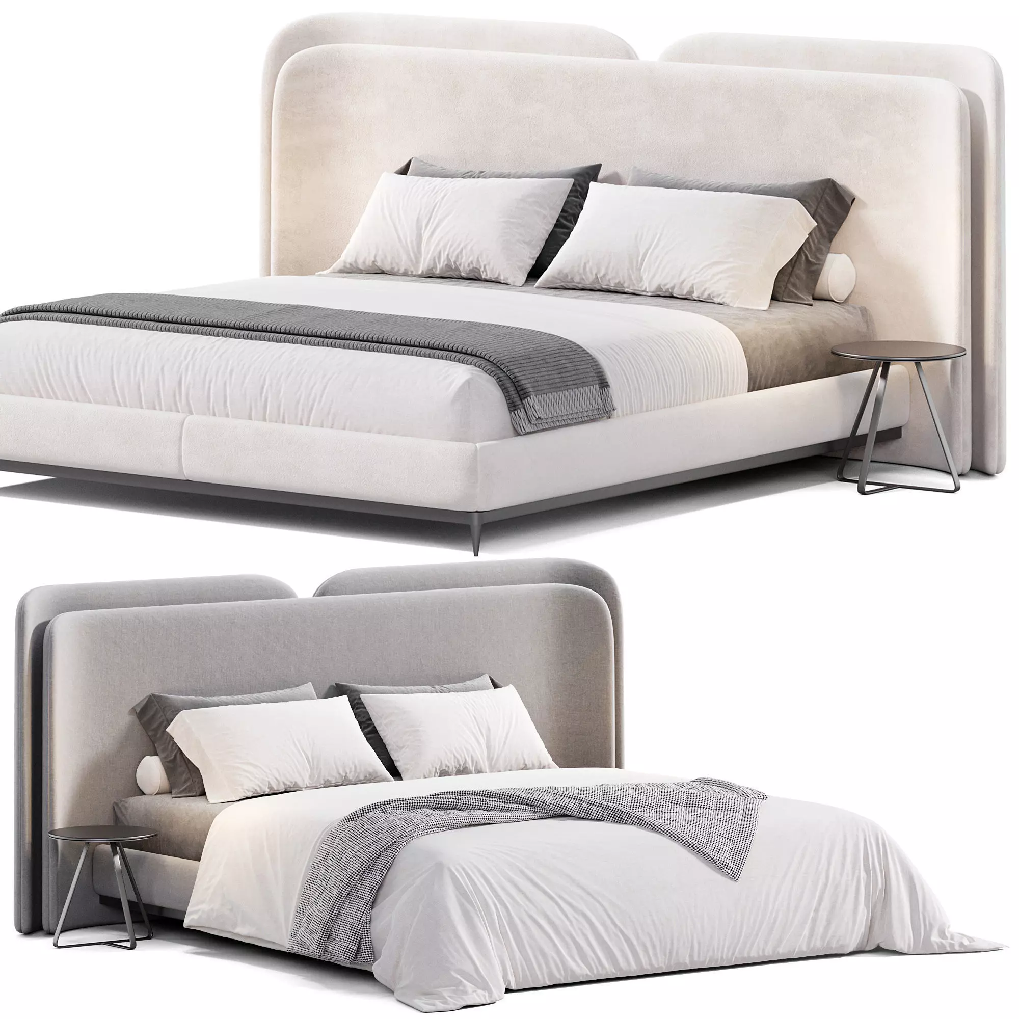 Valletta bed 3D model_0