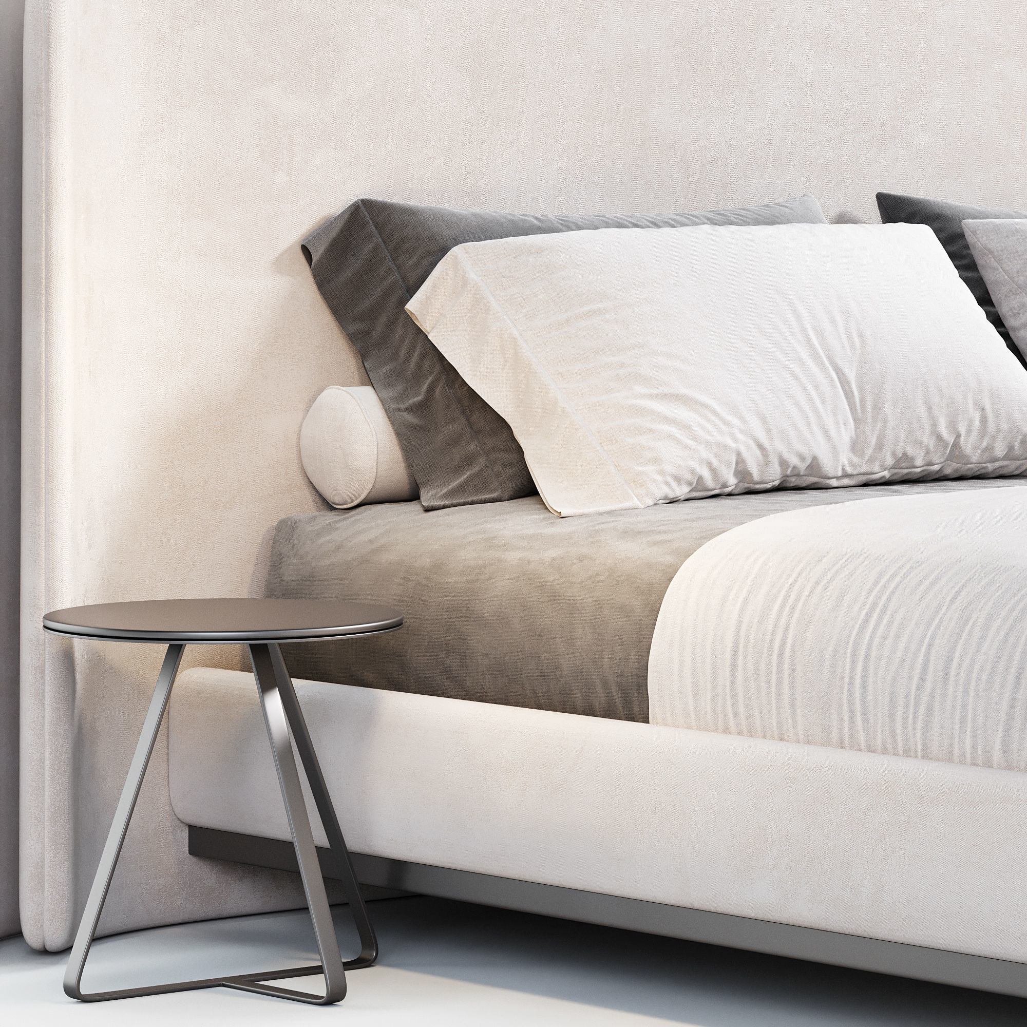 Valletta bed 3D model_3