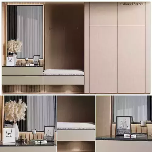 Hallway Set N2 3D model