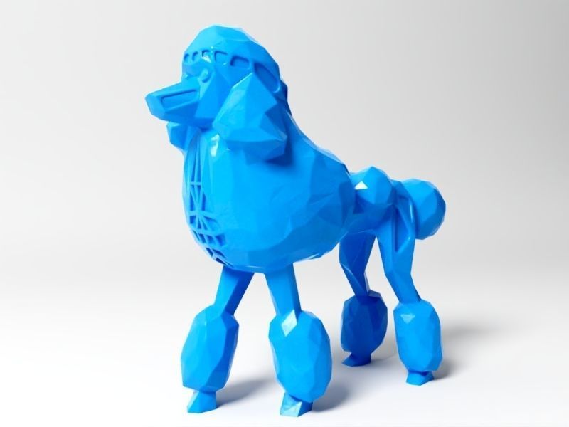 Polygon poodle 3d model 3d printable cgtrader
