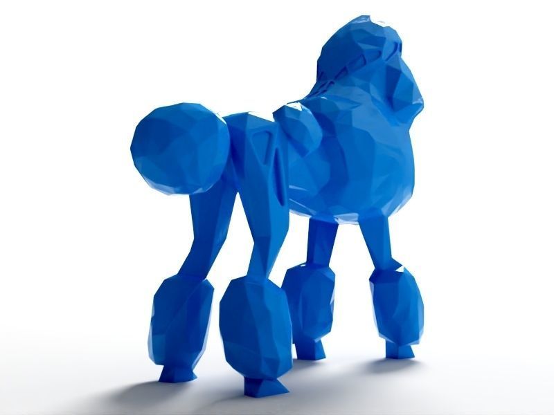 Polygon poodle 3d model 3d printable cgtrader