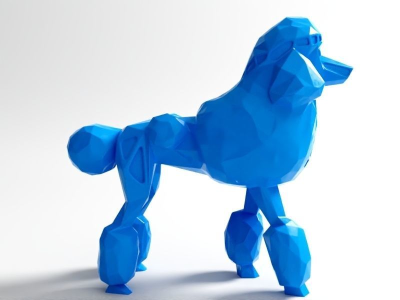 Polygon poodle 3d model 3d printable cgtrader