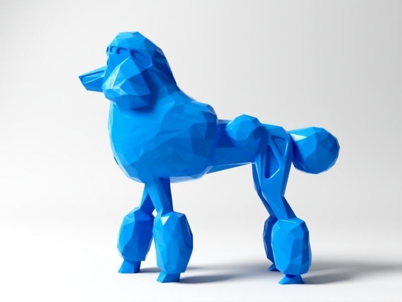 Polygon poodle 3d model 3d printable cgtrader