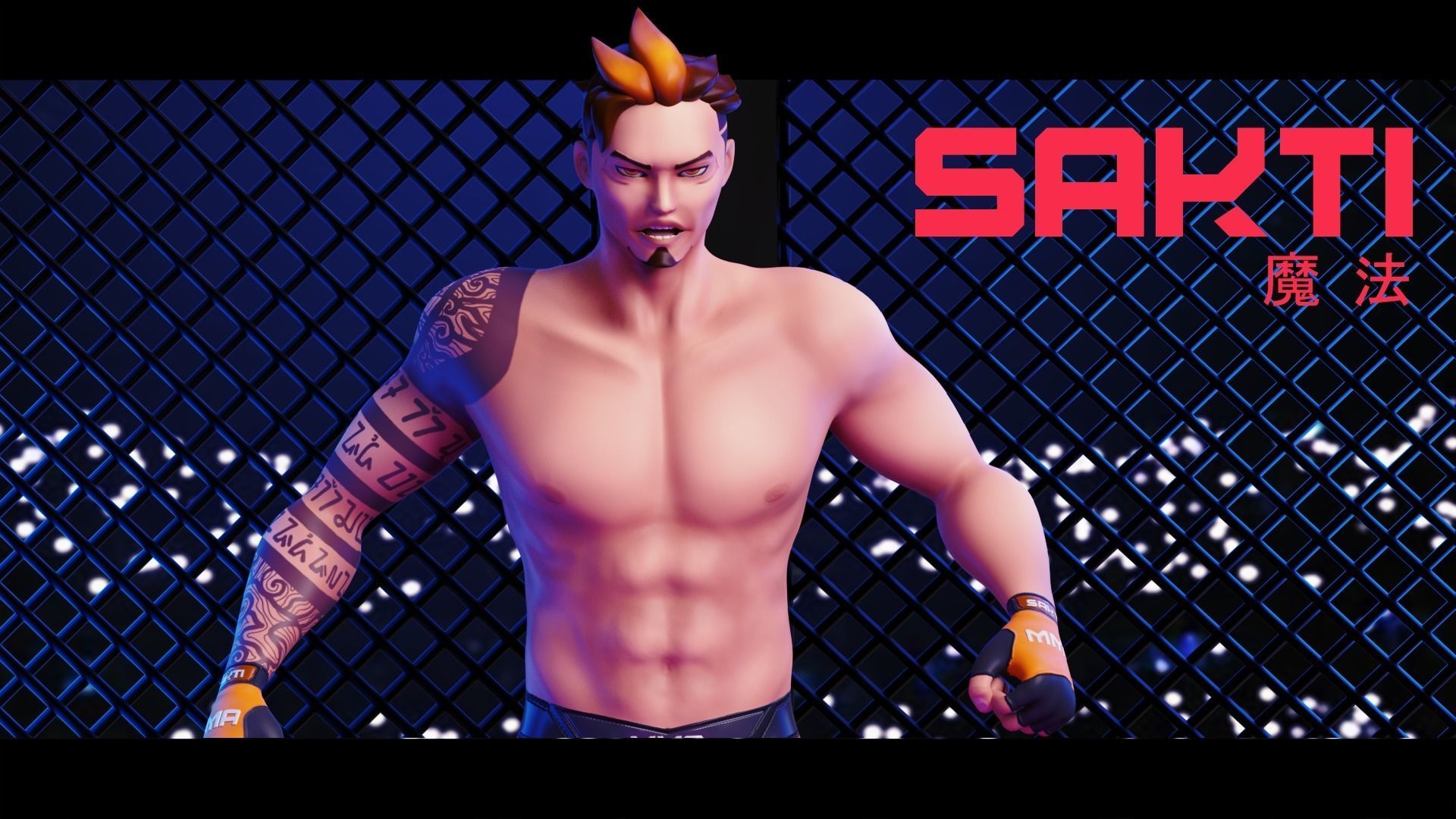 Low Poly Boxer - MMA Fighter - Sakti Low-poly 3D model_29